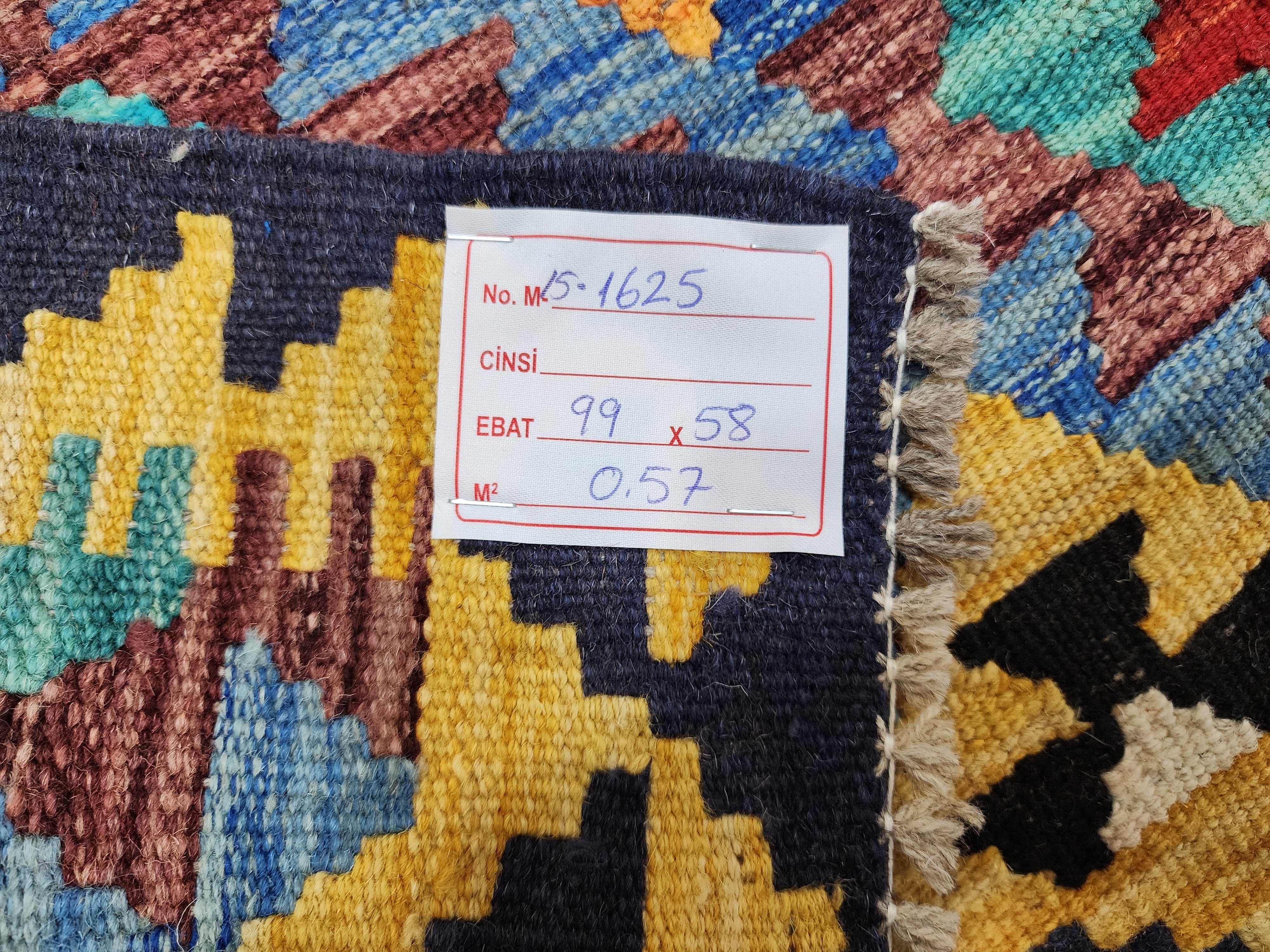 vintage Afghan Maimana Wool Small Rug — styled view