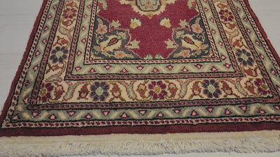 Vintage Kayseri rug in red and green, 2' x 3'5", video