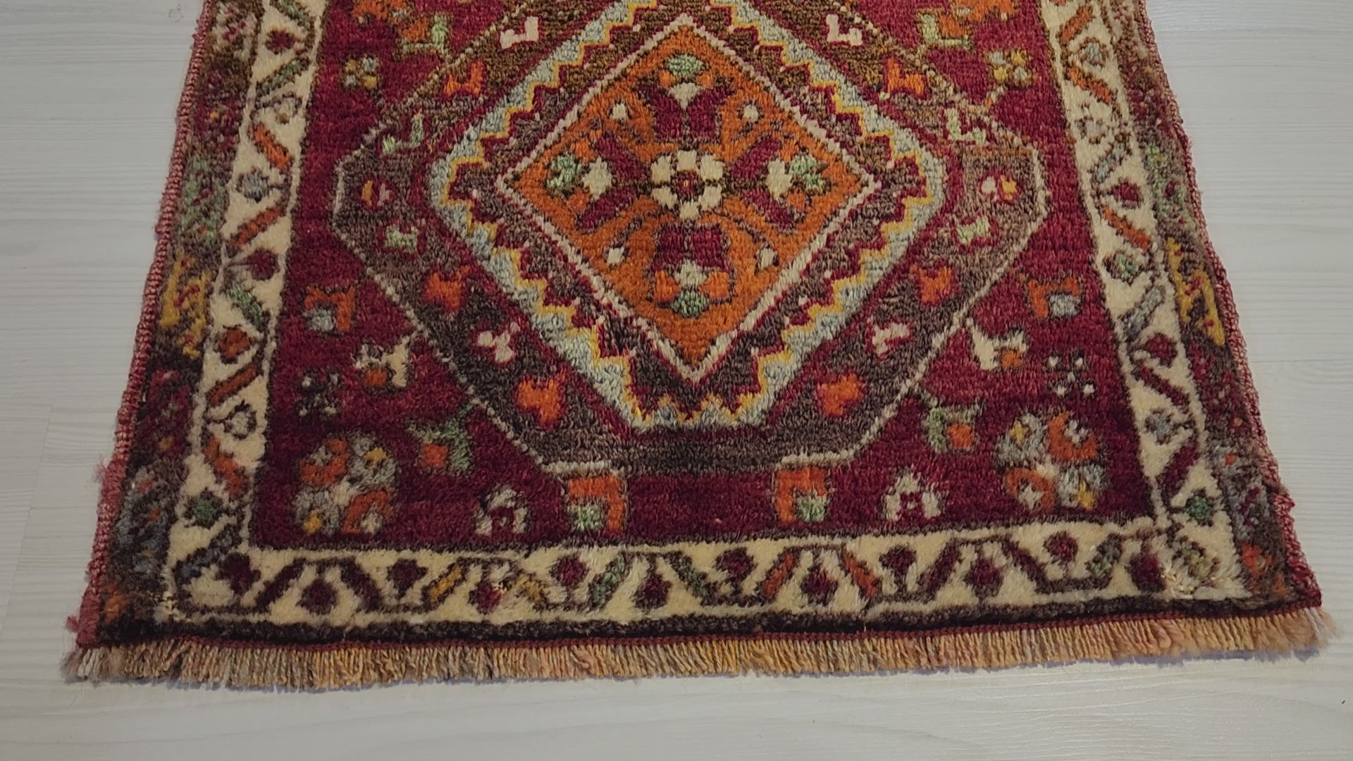 Antique Anatolian Small Rug | Hand-Knotted | TurkishRug