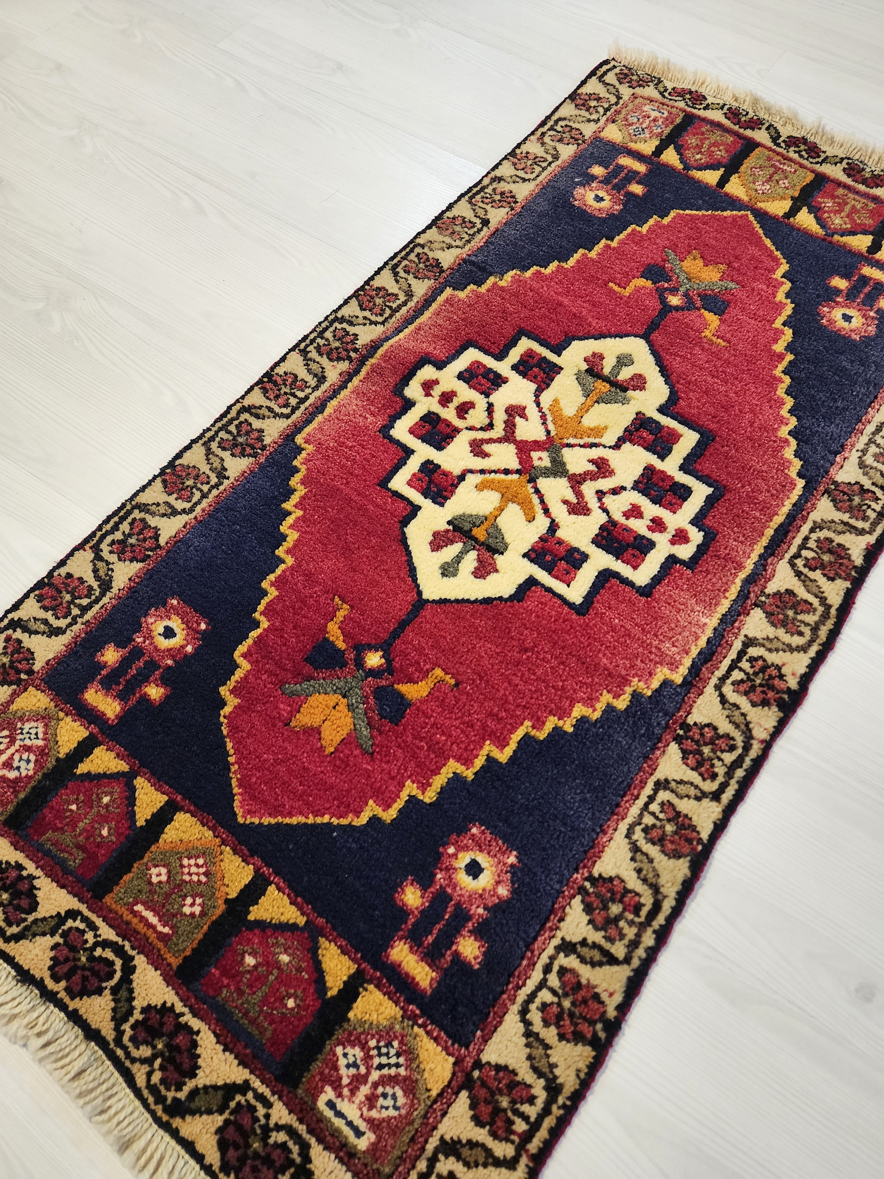 Sidymia — Antique Anatolian Wool Small Rug