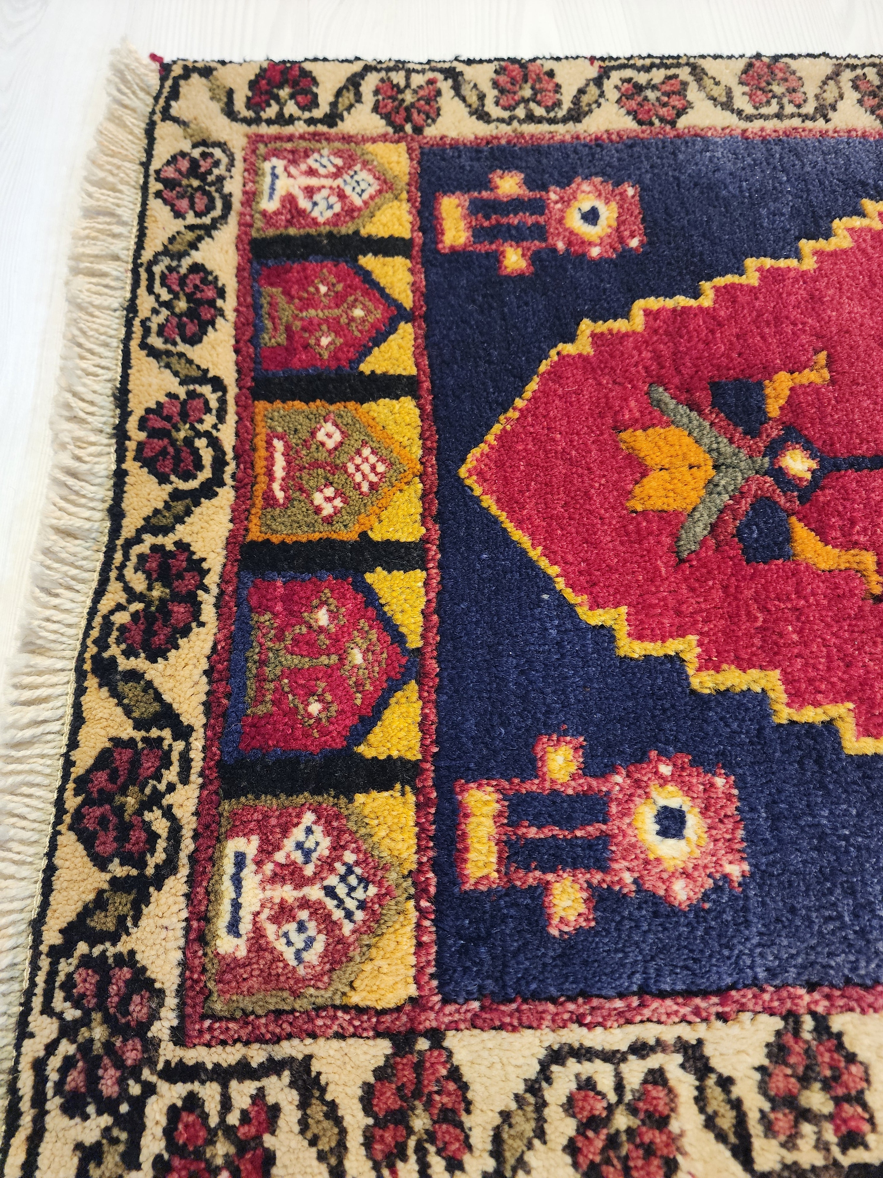 Sidymia — Antique Anatolian Wool Small Rug