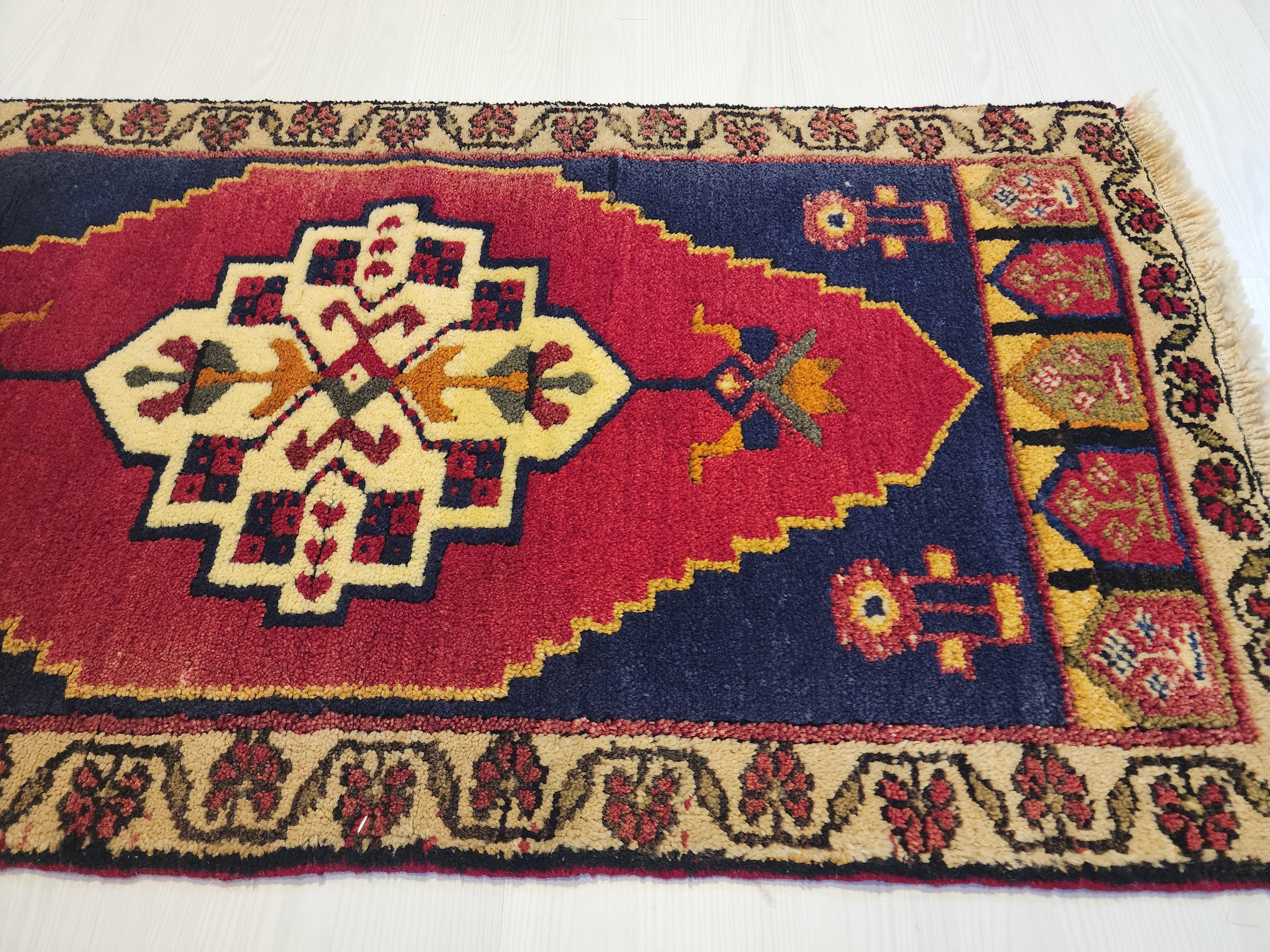 Sidymia — Antique Anatolian Wool Small Rug