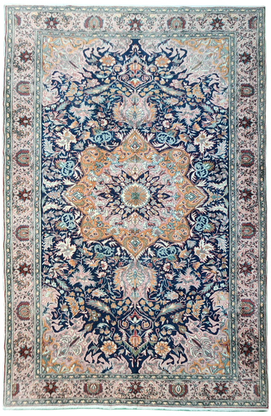 Vintage Kayseri Wool Large Area Rug | Hand-Knotted | TurkishRug