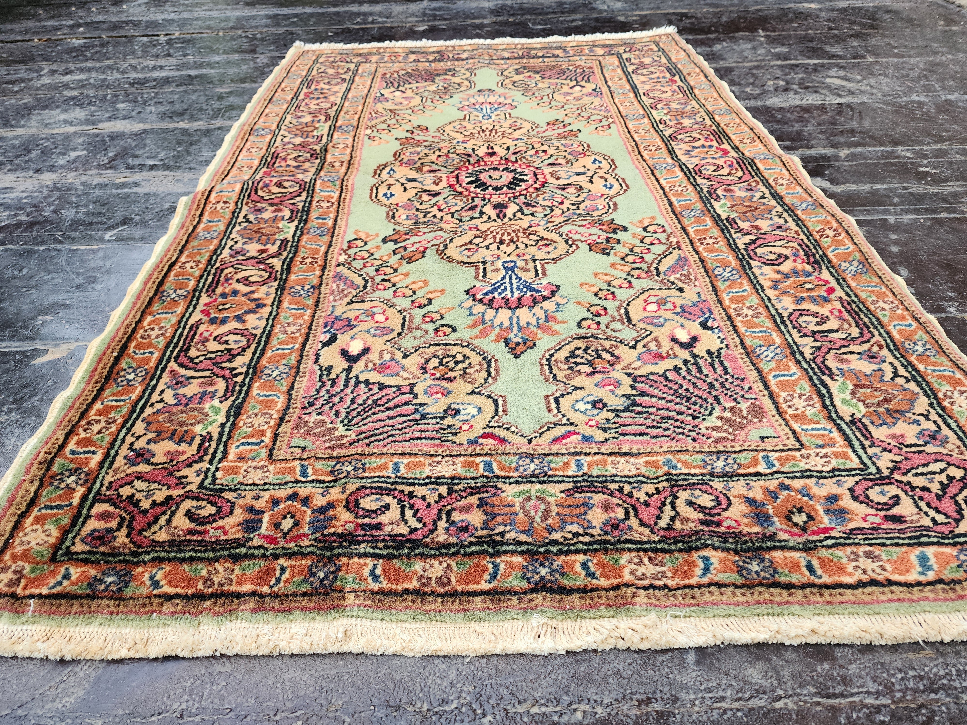 vintage Kayseri Small Rug — corner detail