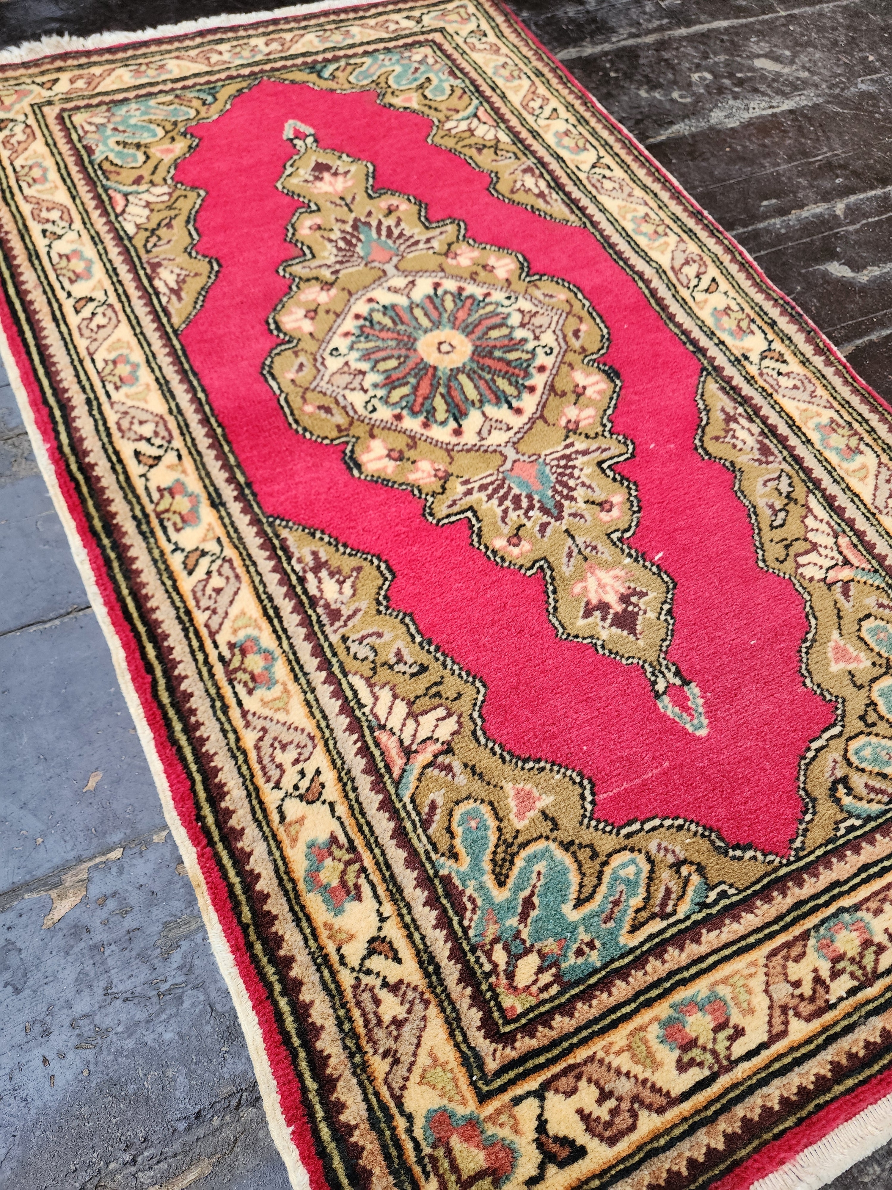 vintage Kayseri Small Rug — back view