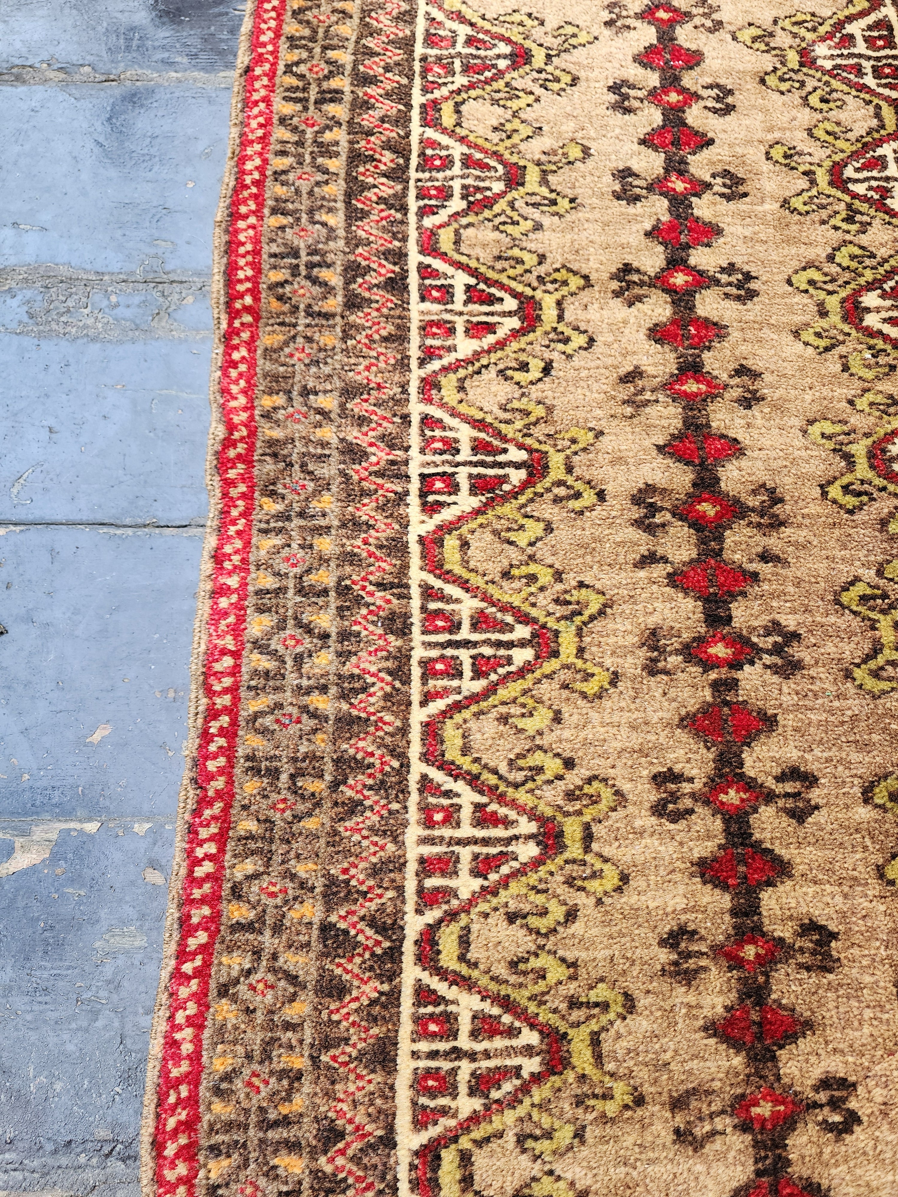 Brown Vintage Turkish Sivas Small Rug 2'11''x1'8''