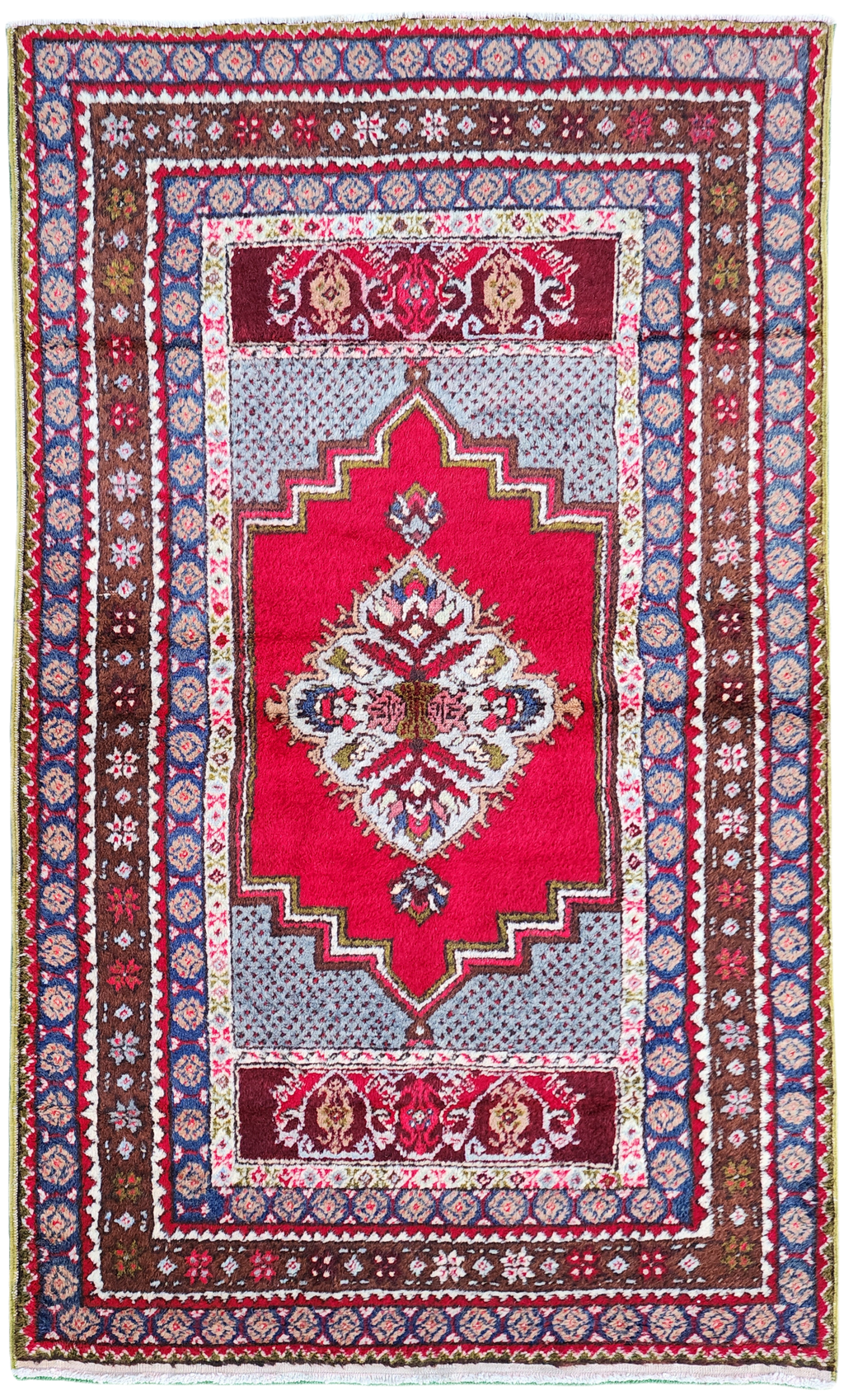 Vintage Anatolian Turkish Rug 5'9