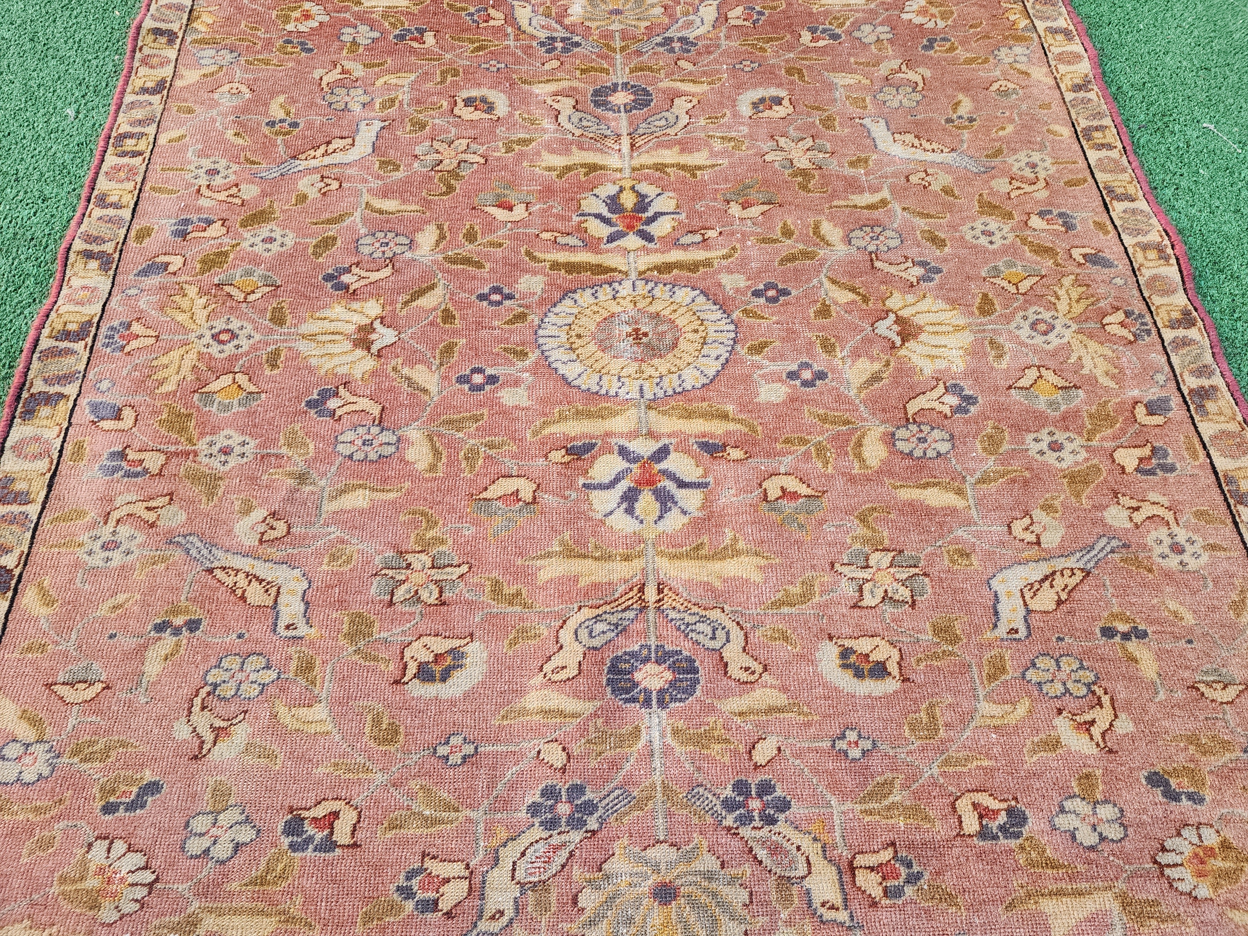 antique Kayseri Small Rug — pattern close-up