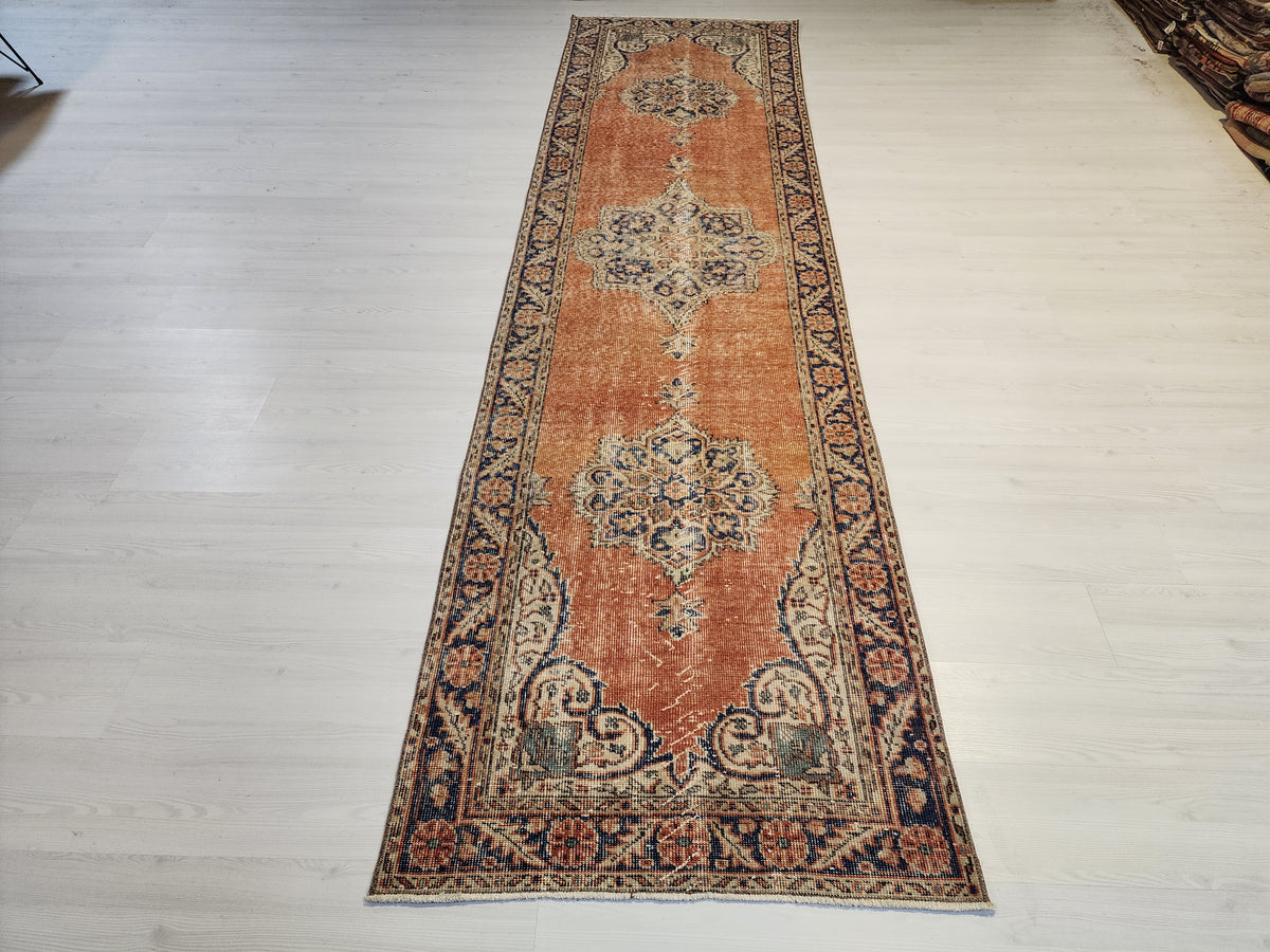 Hand-Knotted Turkish Wool Runner — photo 4