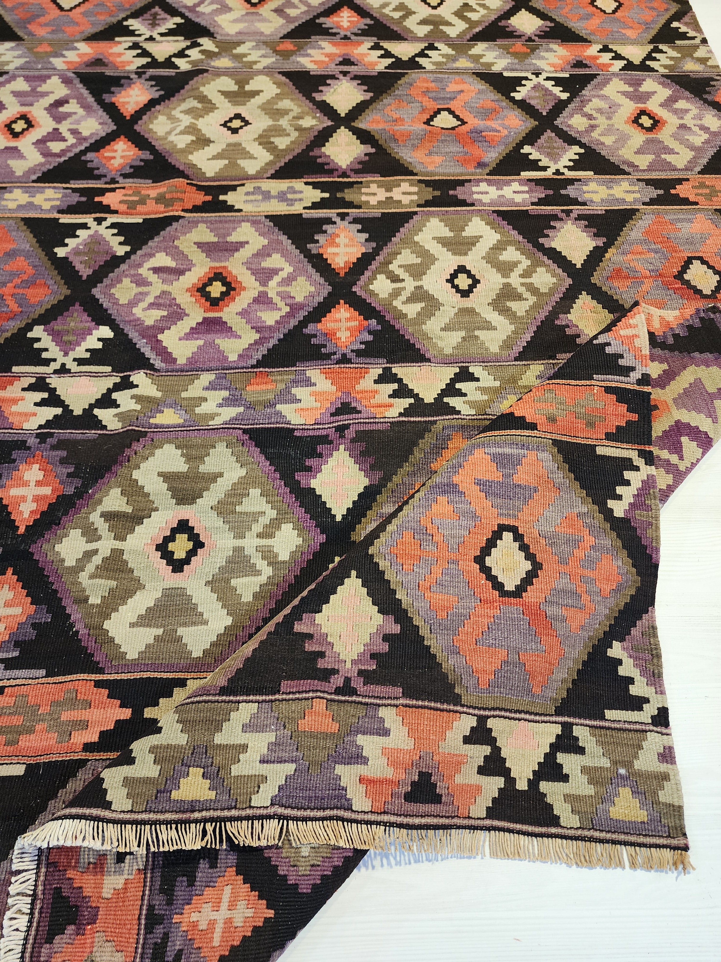 Rhoia — Antique Cicim Wool Large Area Rug