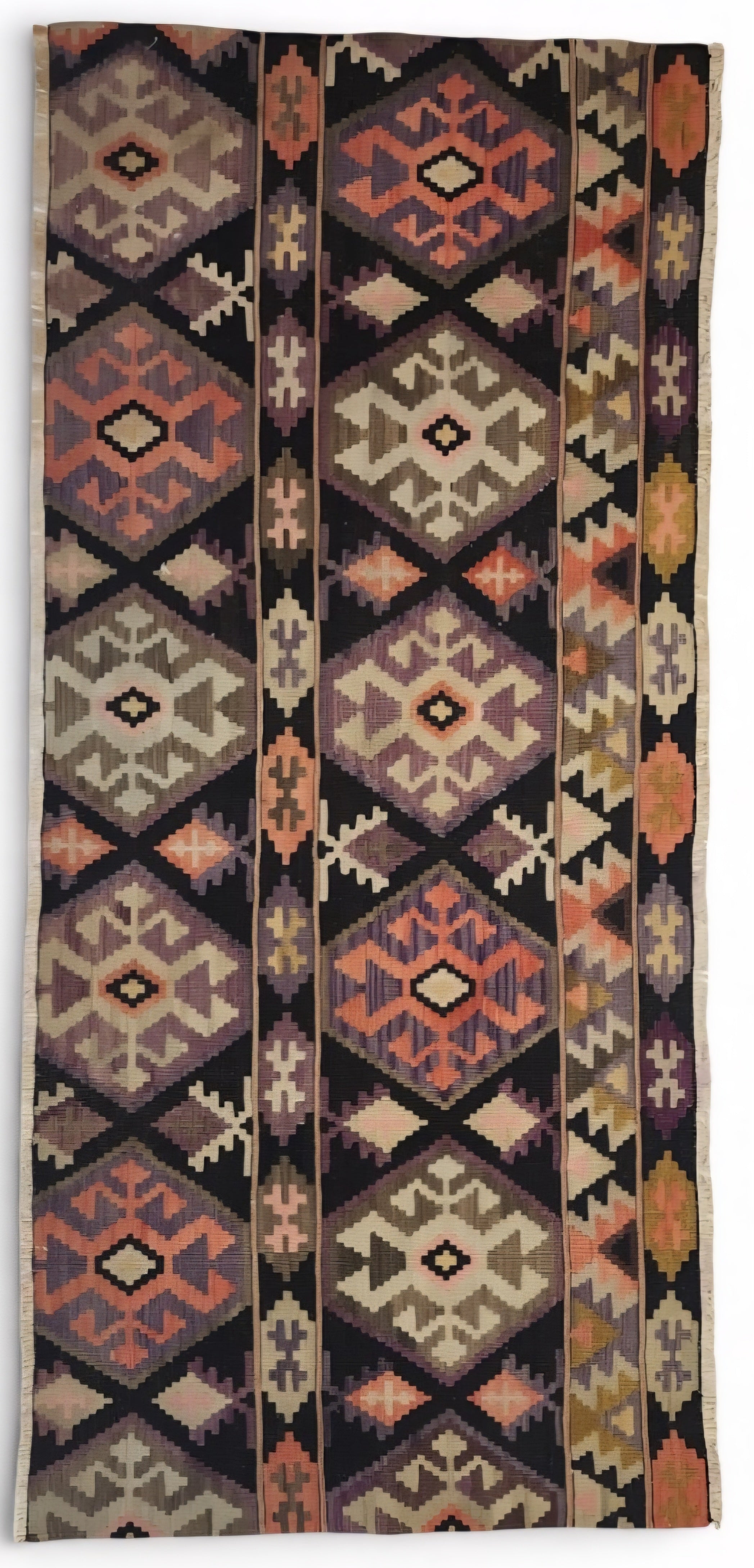 Latmia — Antique Anatolian Kilim, Erzurum Region Northeast Anatolian Rug, 2'7''x6'3''