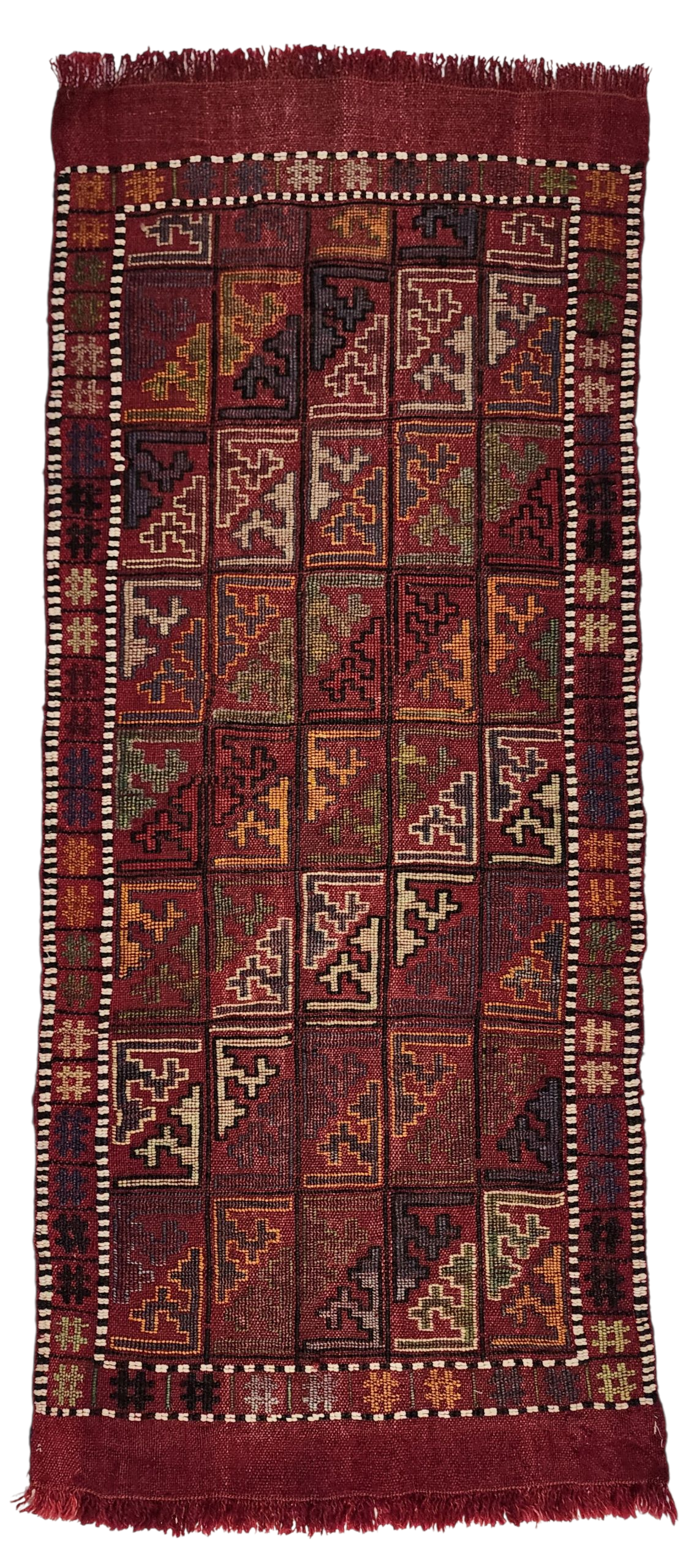 Vintage Konya Kilim Rug  3'9'' x 1'7''