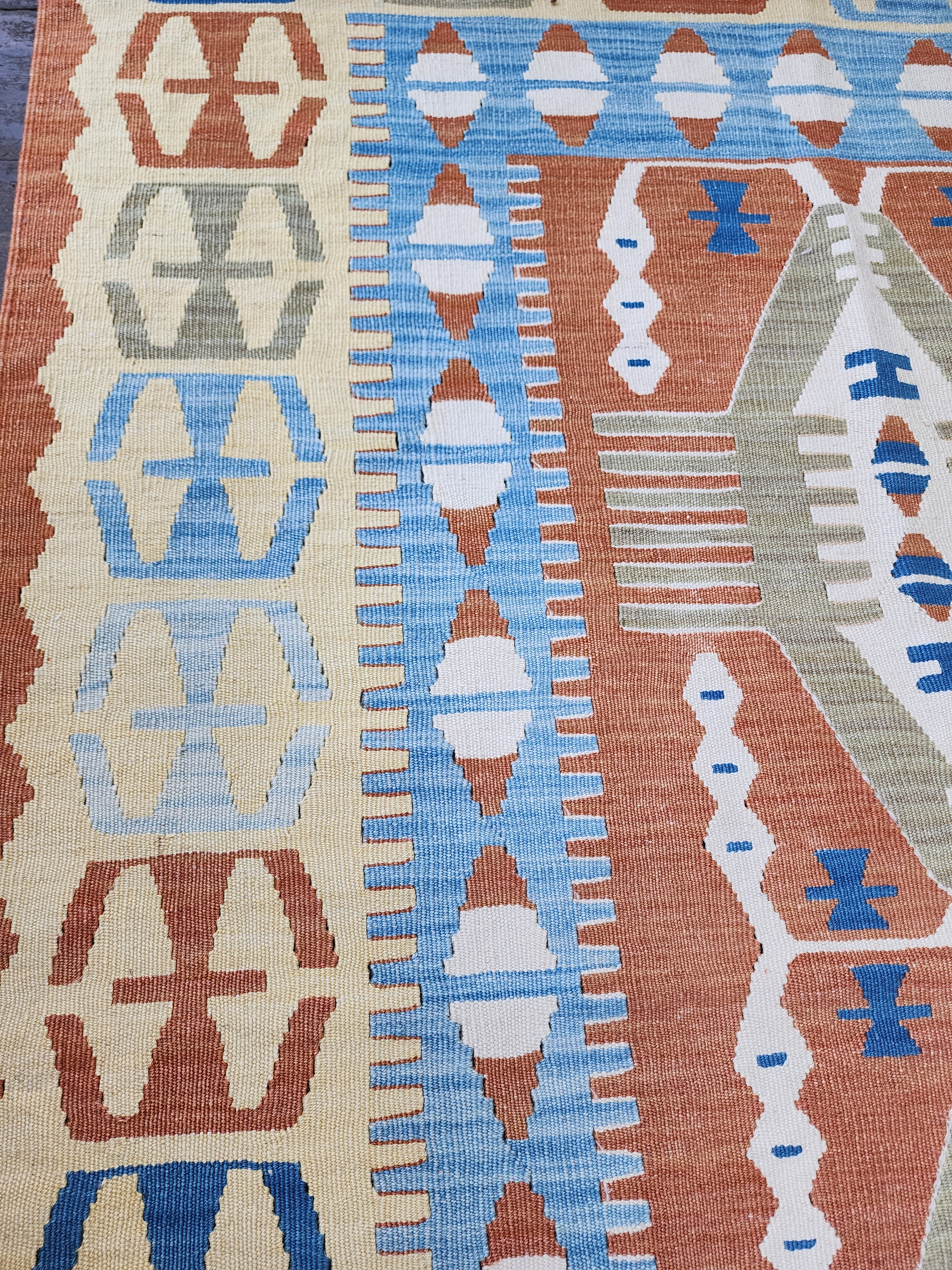 Turkish Kayseri Kilim Rug, 3'11''x5'6''