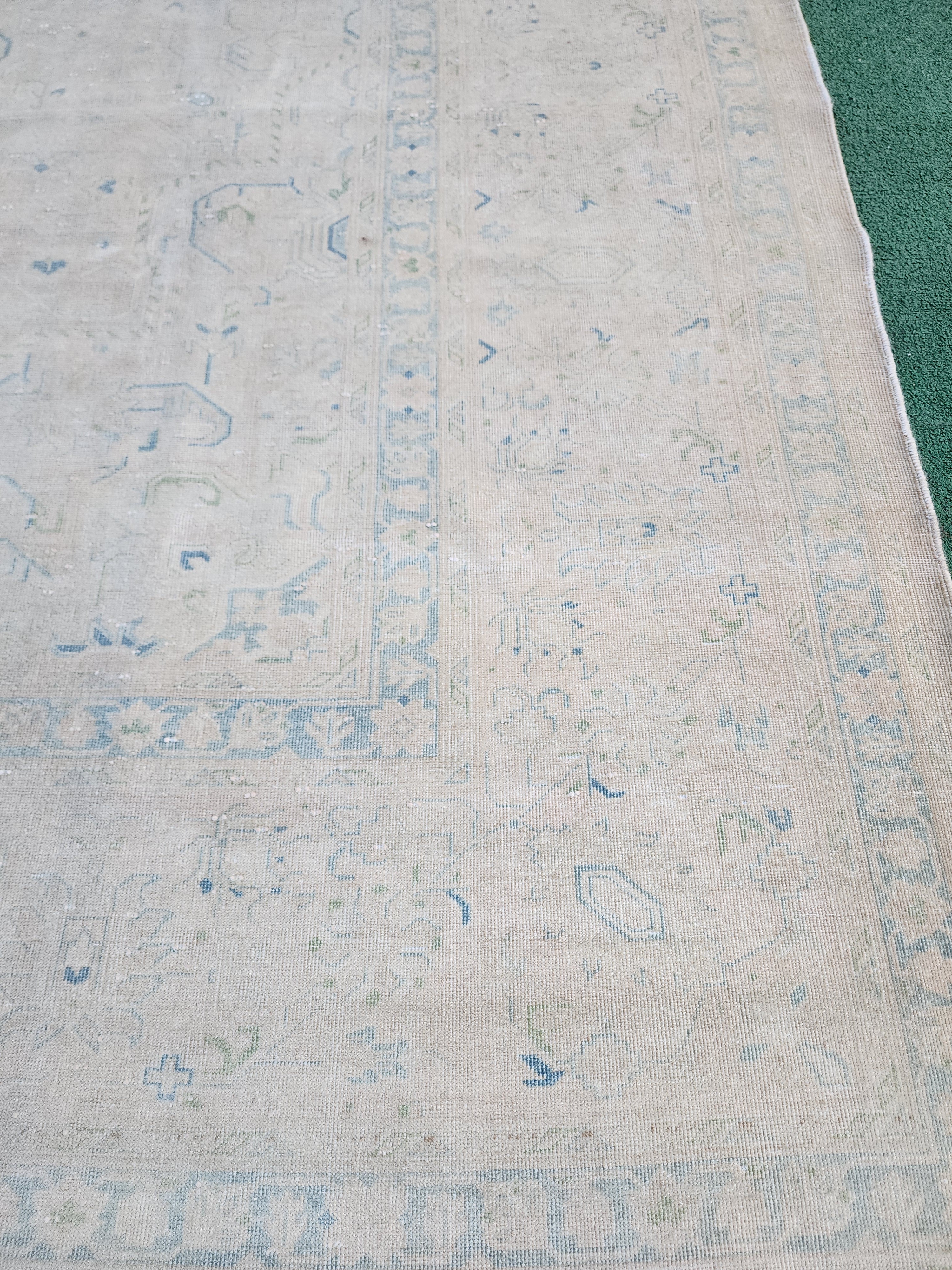 Large Persian Area Rug, Vintage Tribal Nomadic Rustic Carpet, 12'4"x9'3''