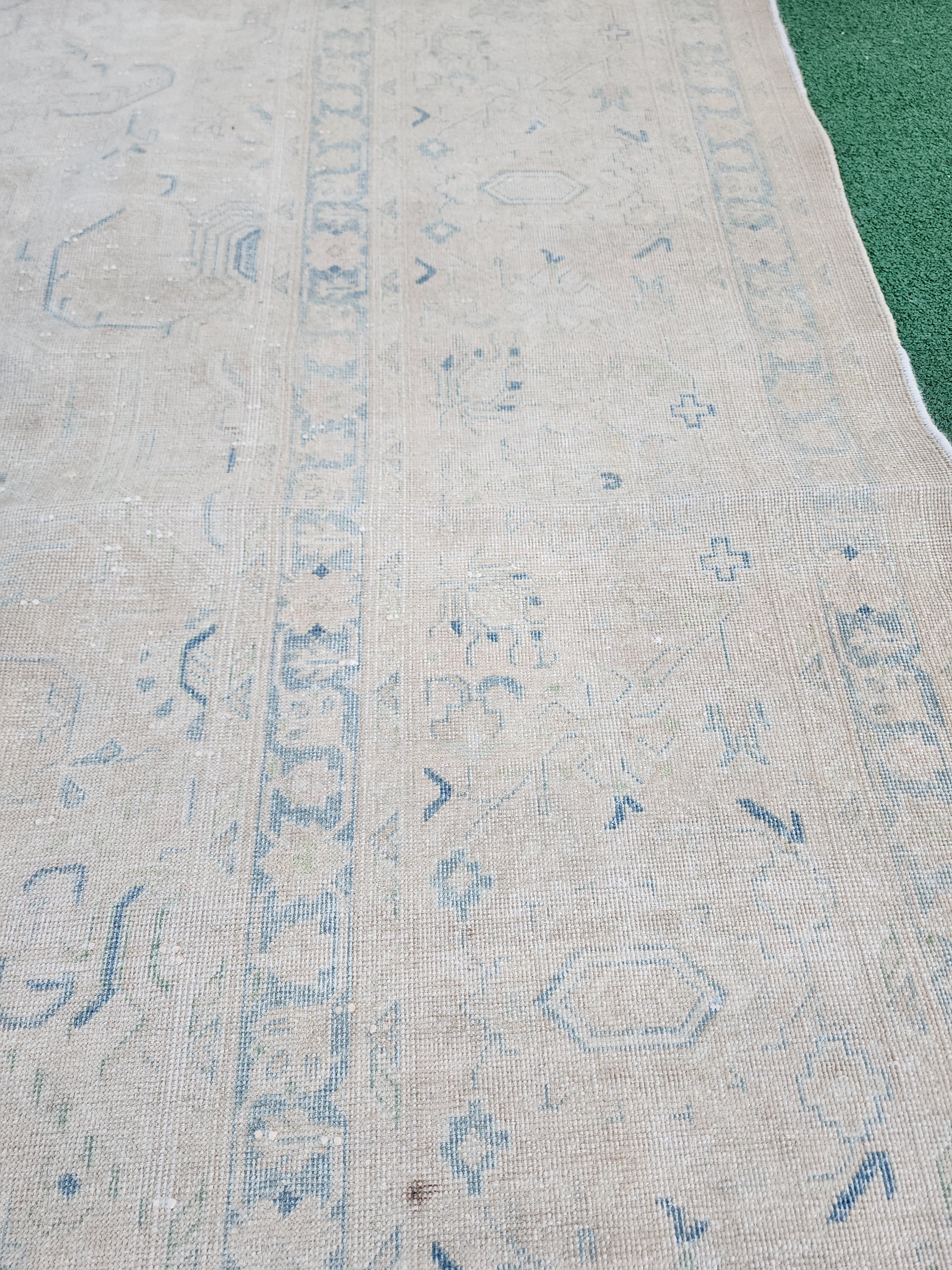 Large Persian Area Rug, Vintage Tribal Nomadic Rustic Carpet, 12'4"x9'3''