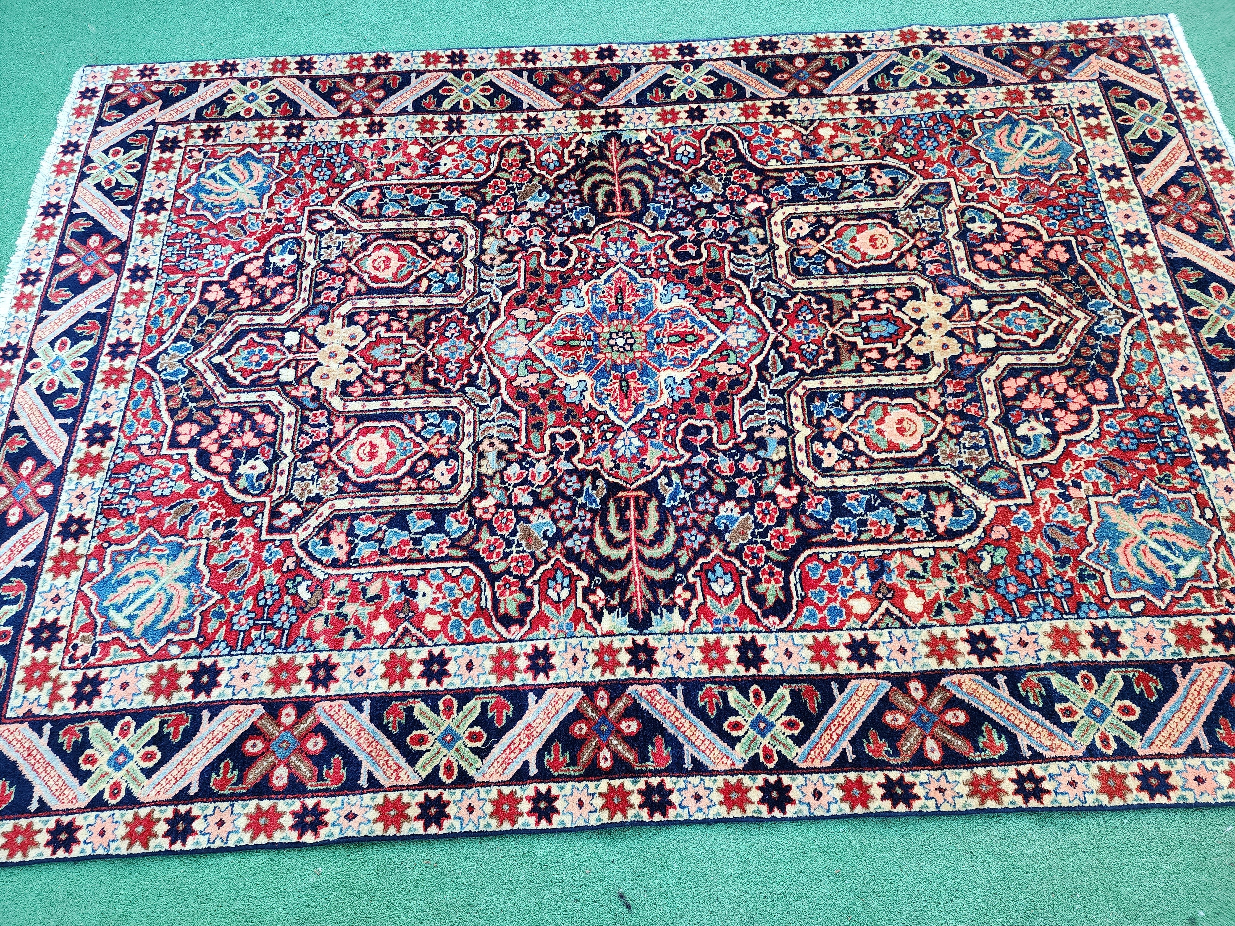 vintage Persian Area Rug — styled view