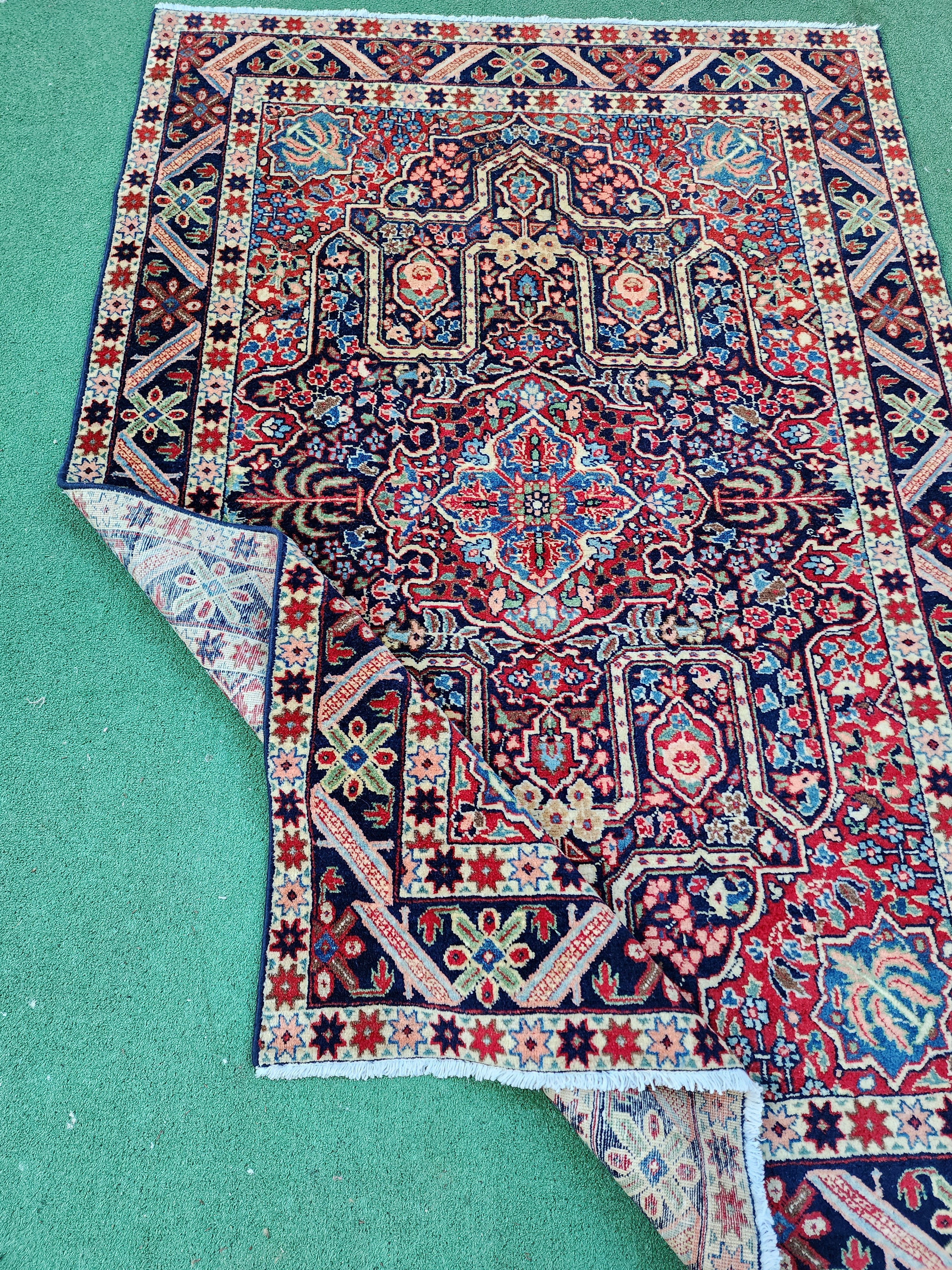 vintage Persian Area Rug — styled view