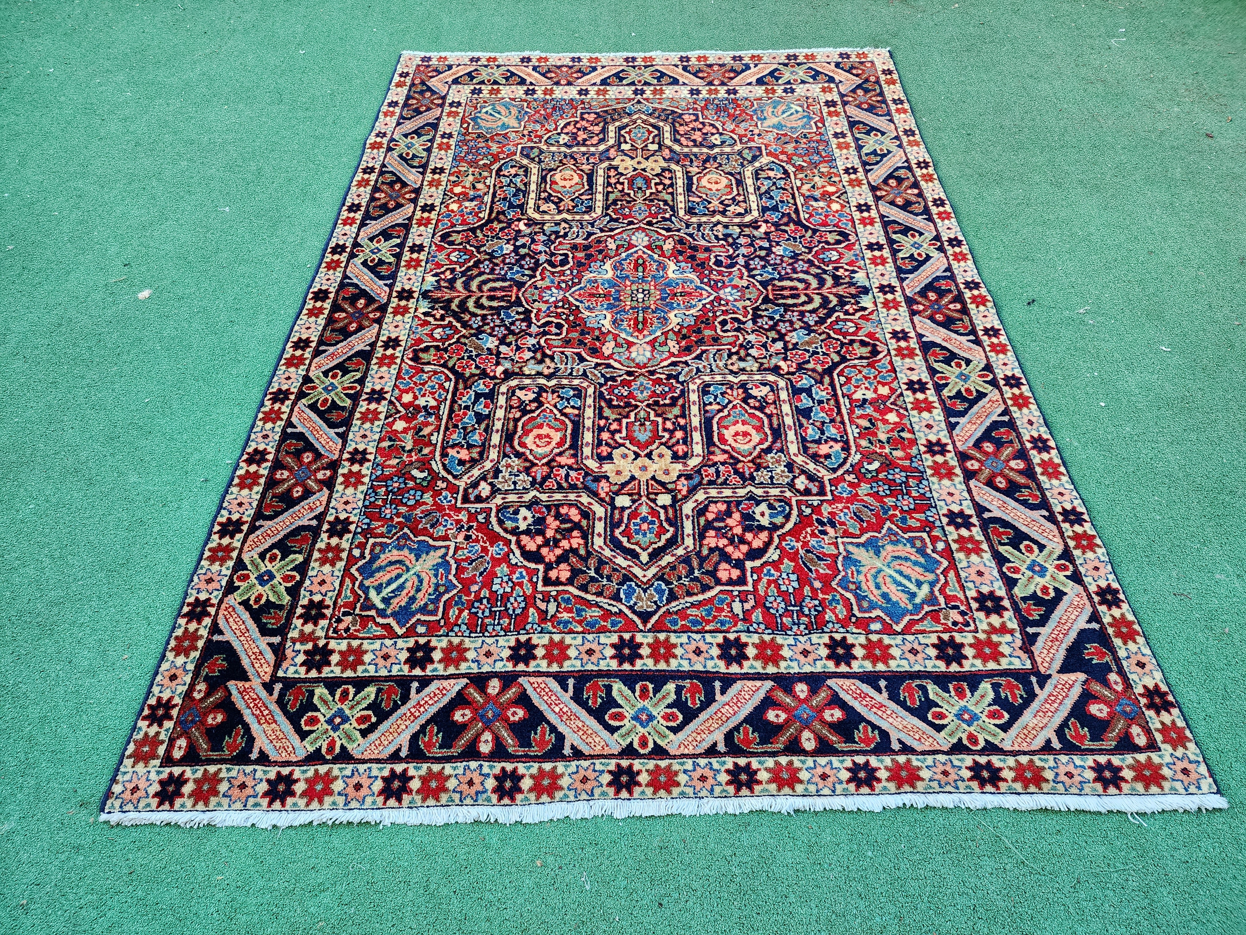 vintage Persian Area Rug — pattern close-up
