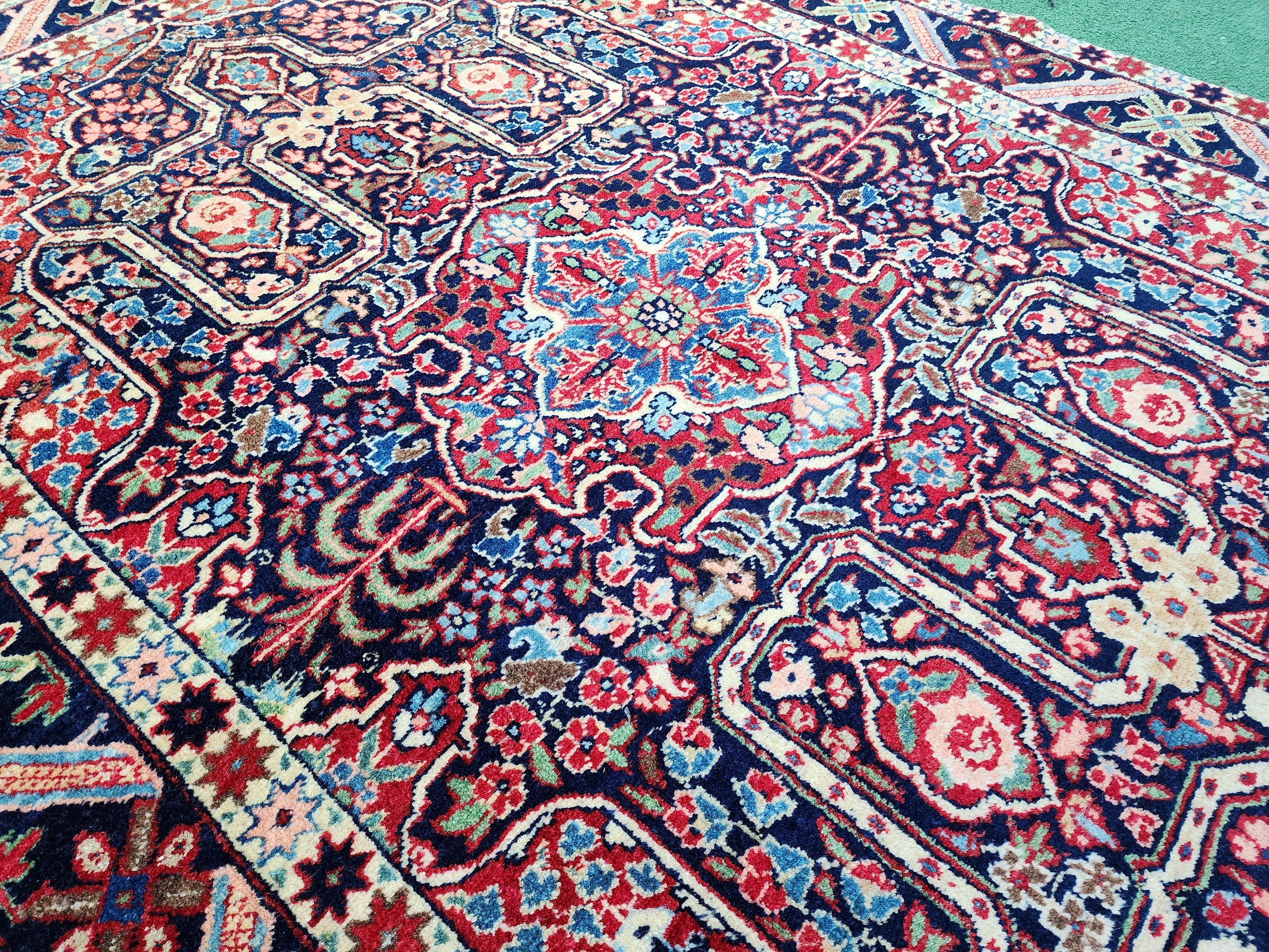 vintage Persian Area Rug — pile detail