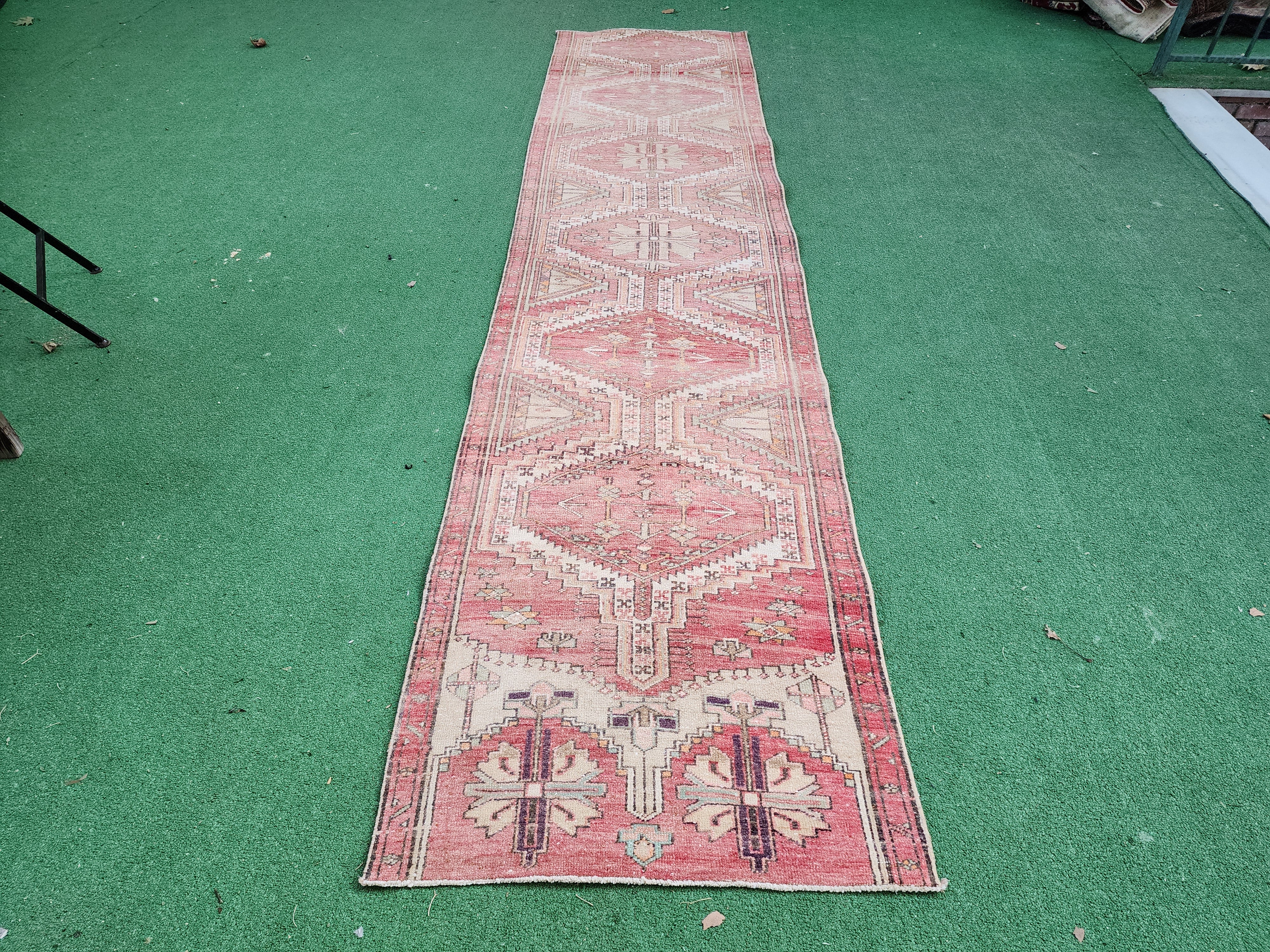 Persian Vintage Runner Rug, 11'2''x2'6''
