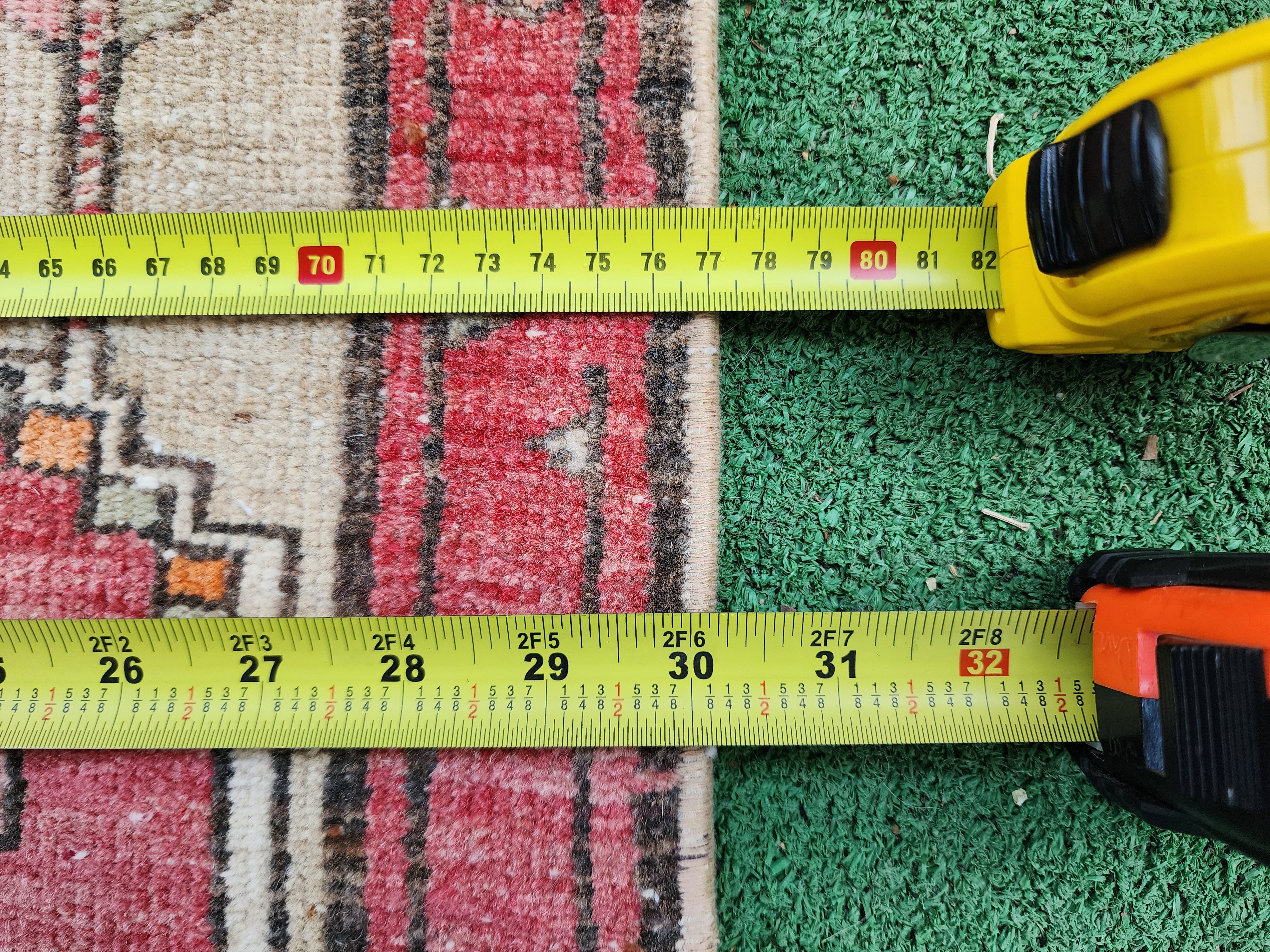 Persian Vintage Runner Rug, 11'2''x2'6''
