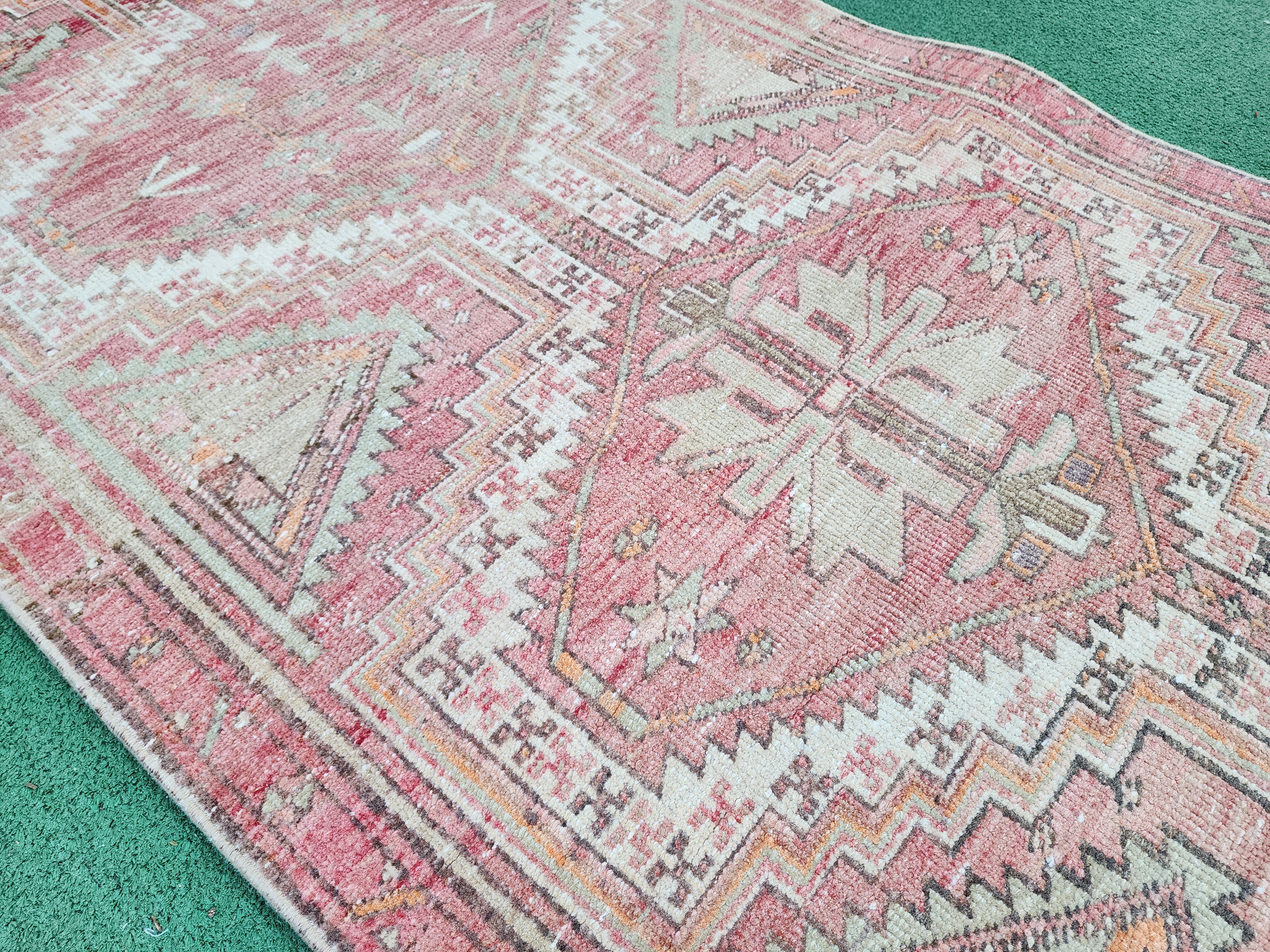 Persian Vintage Runner Rug, 11'2''x2'6''