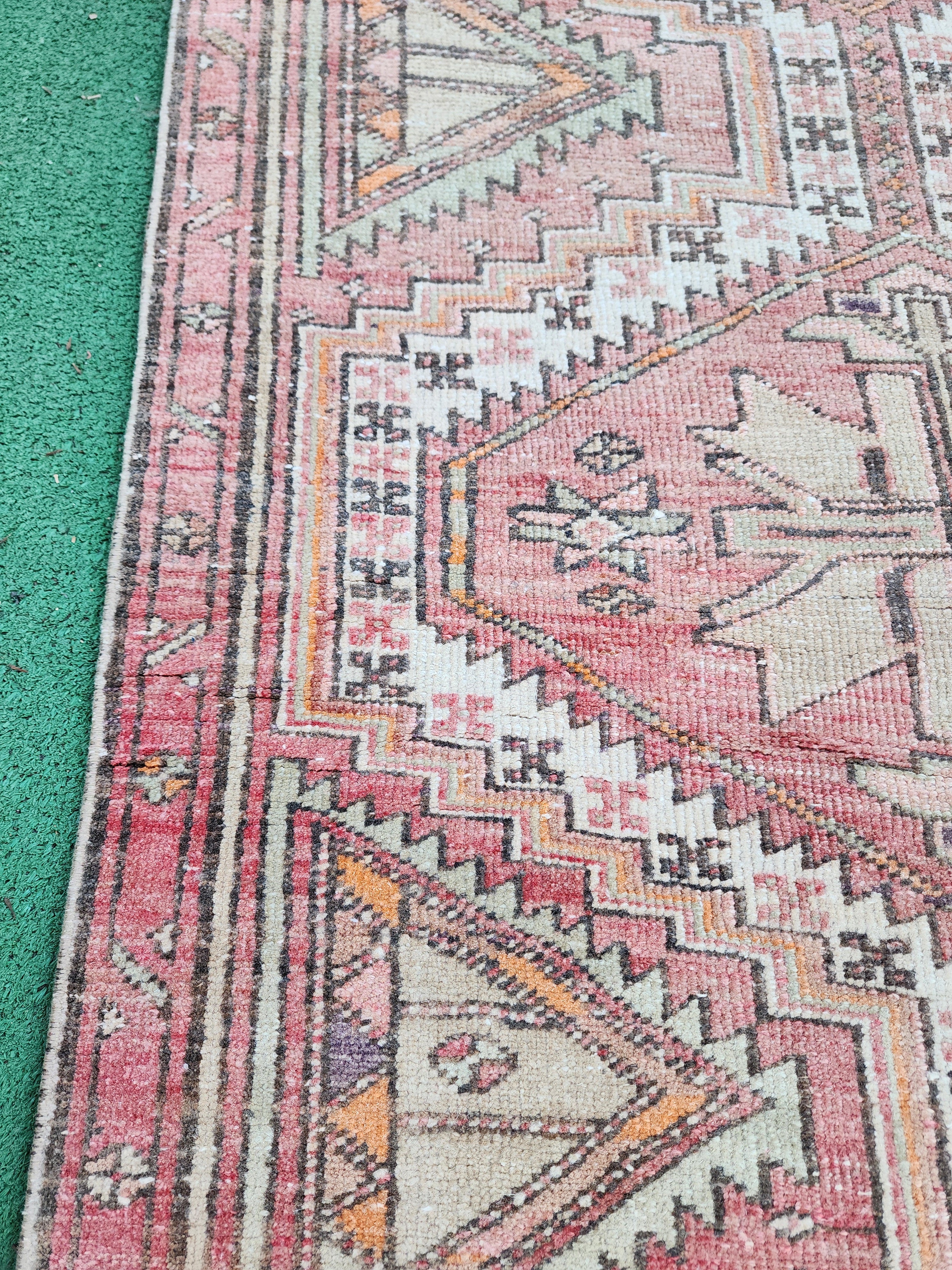 Persian Vintage Runner Rug, 11'2''x2'6''