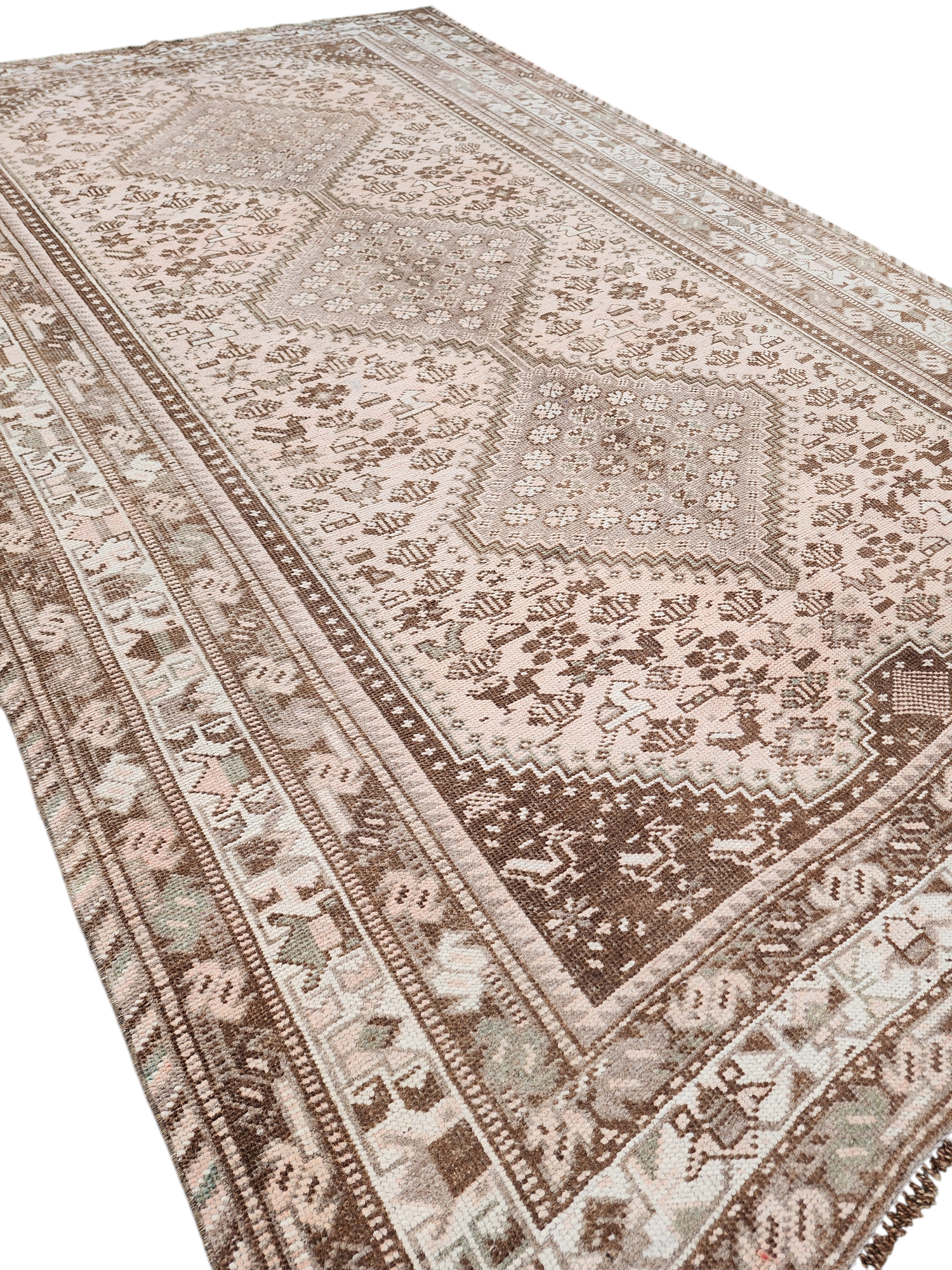 Vintage Persian Nomadic Shiraz Rug,  9 ft 6 in x 6 ft 3 in