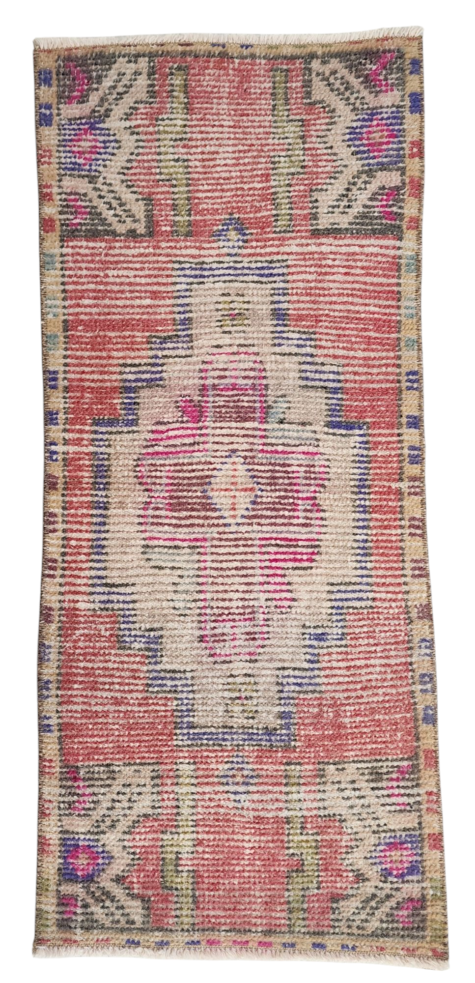Vintage Small Rug, 3 ft 2 in x 1 ft 4 in