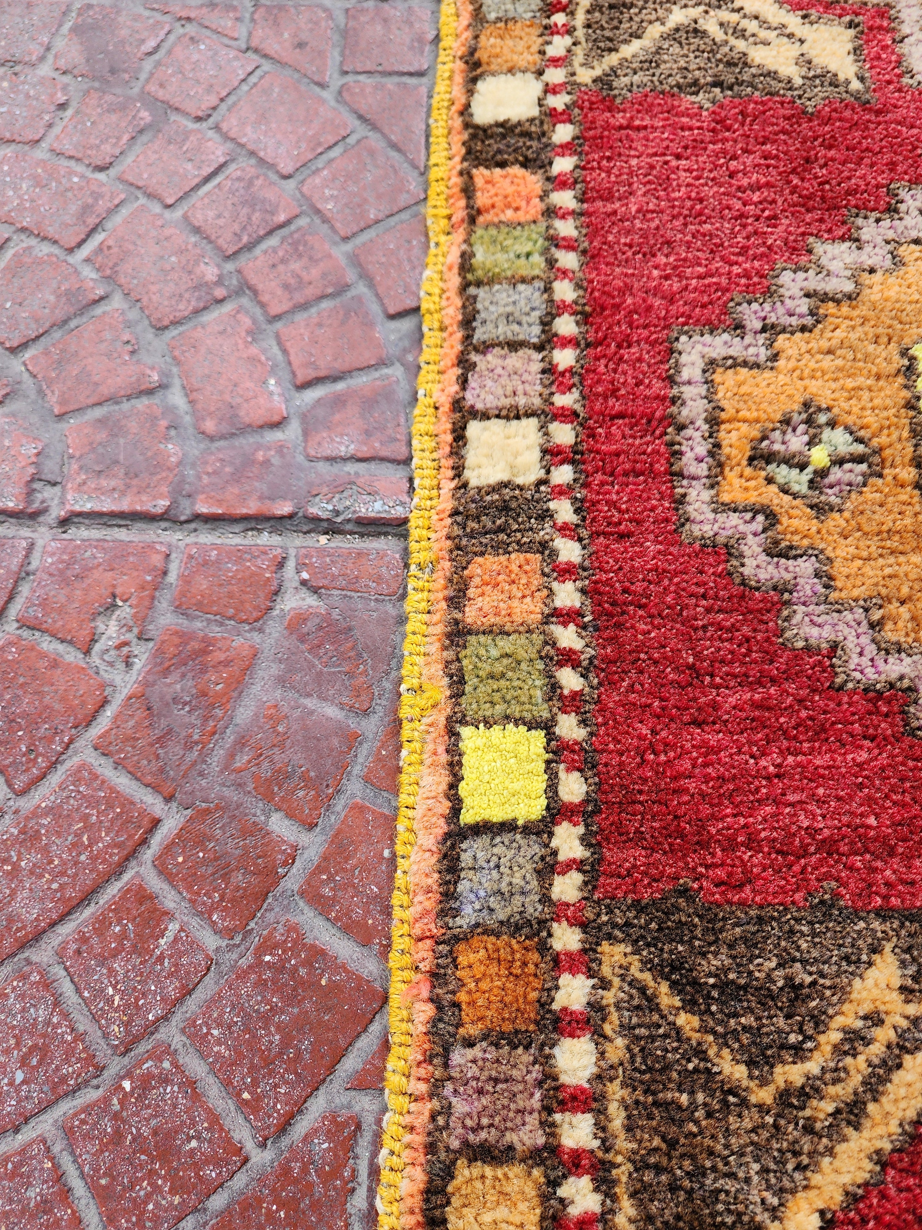 vintage Anatolian Small Rug — in setting