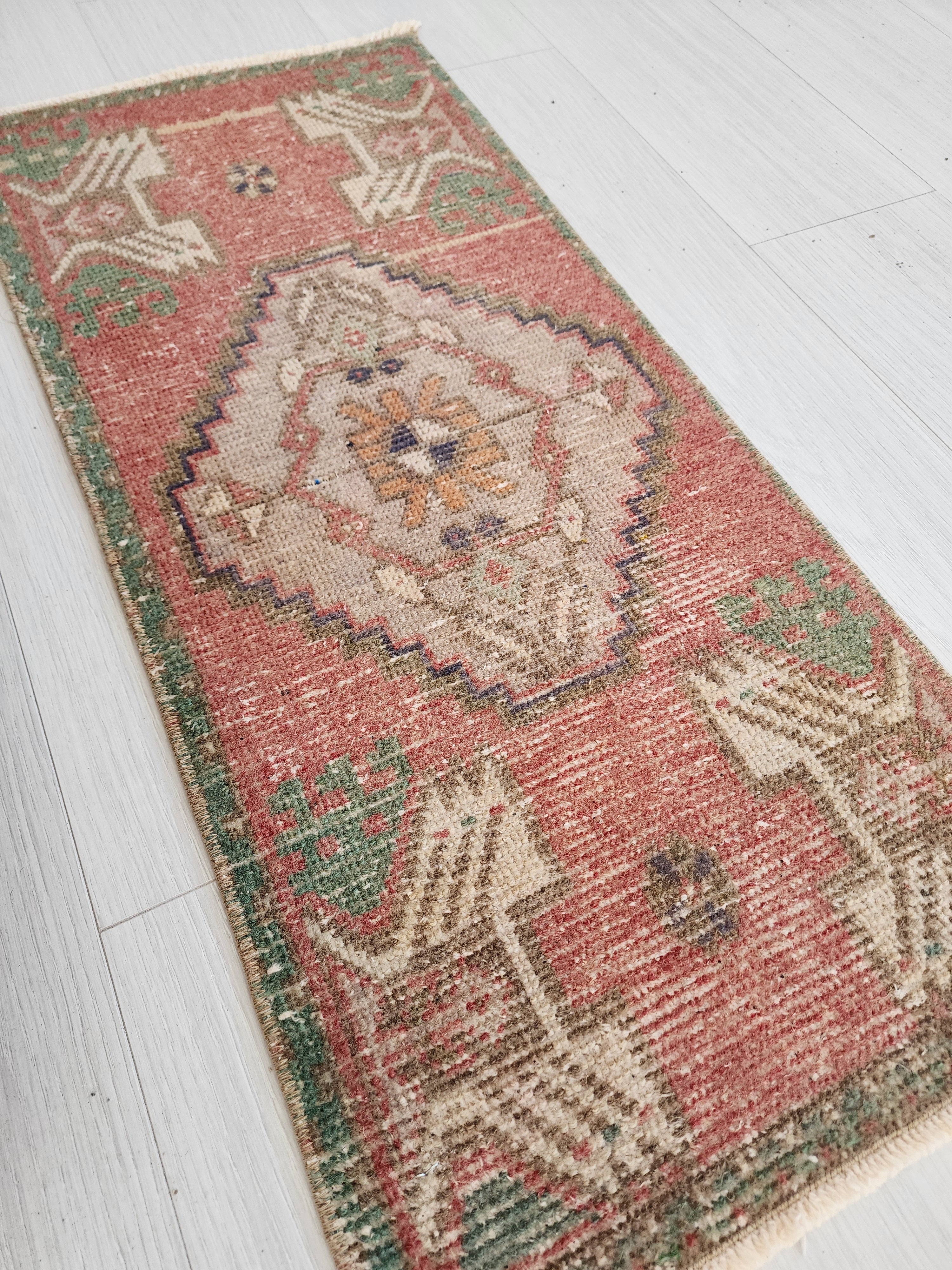 Vintage Small Rug, 2'9''x1'3''