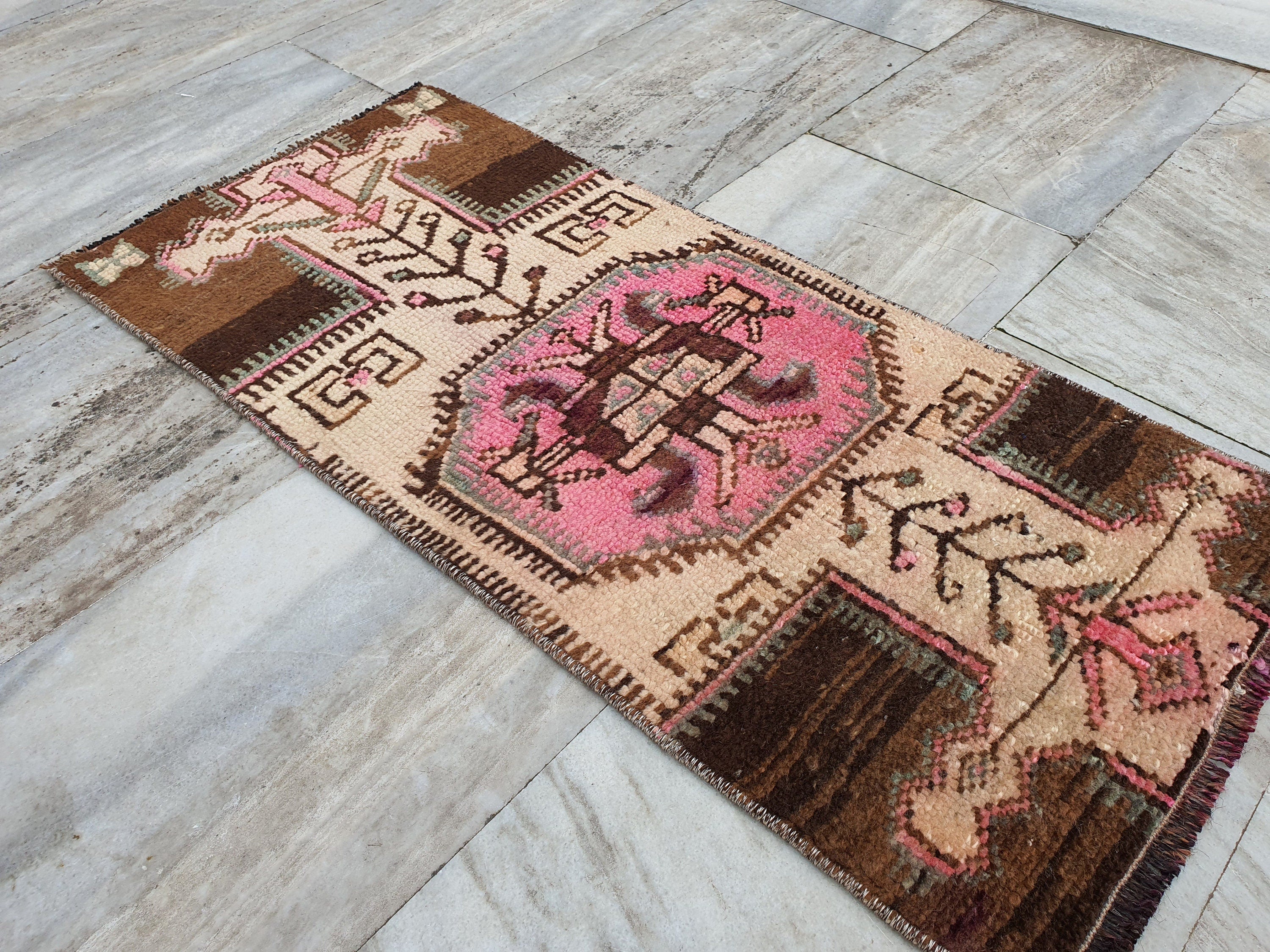 Vintage Turkish small orders rug