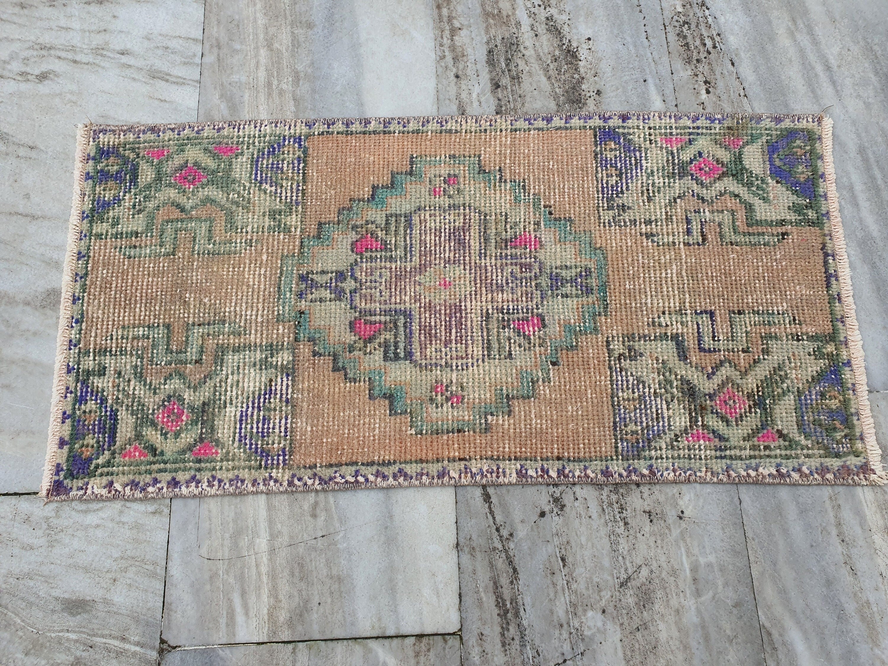 Small Entry Rug * Small Oriental Rug * Small Turkish Rug * Small Oushak Rug * Small Vintage Rug * Entry orders Rug * Small Rug * 2x1.9 ft