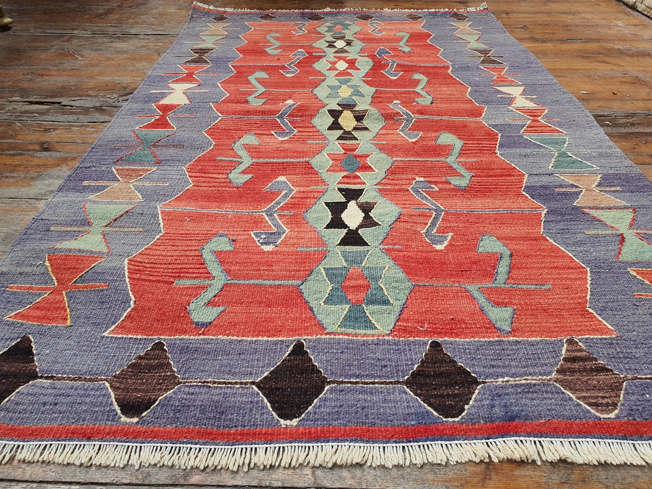 3.2 x 2 ft - 100 x 61 cm Set Of Two Kilim Rugs, Kilim Bathmat, Viscose Rug, Twin Rugs, Viscose Carpet, Pair Kilim, Bohemian Rug, Twin sale Carpet