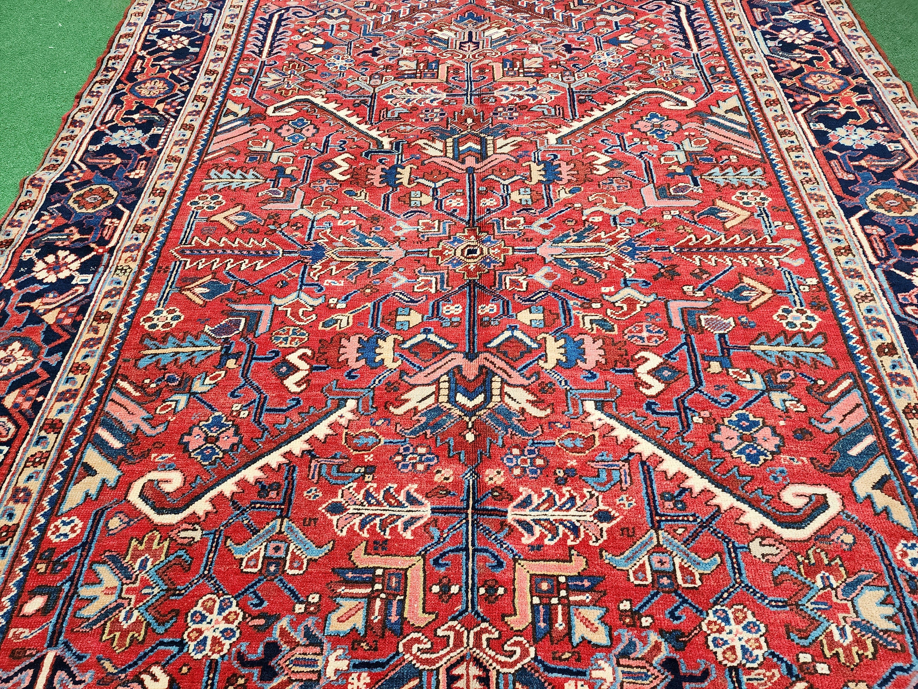 Persian Area Rug for the Living Room, Vintage Tribal Nomadic Rustic Decor, Handmade Organic Wool Bohemian, Handmade Nomadic Rug, ''10"x6'8''